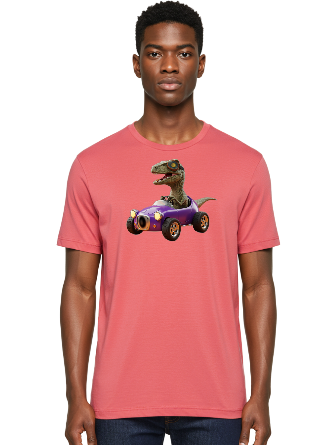 Dinosaur-In-Purple-Car Men'S Graphic Tee, 100% Cotton, Comfortable Casual Summer Wear, Machine Washable, Vintage Camera, Old Camera, Antique Camera, Black Camera, Classic Photography, Photography Equipment, Nostalgic Device, Film Camera, Bah932