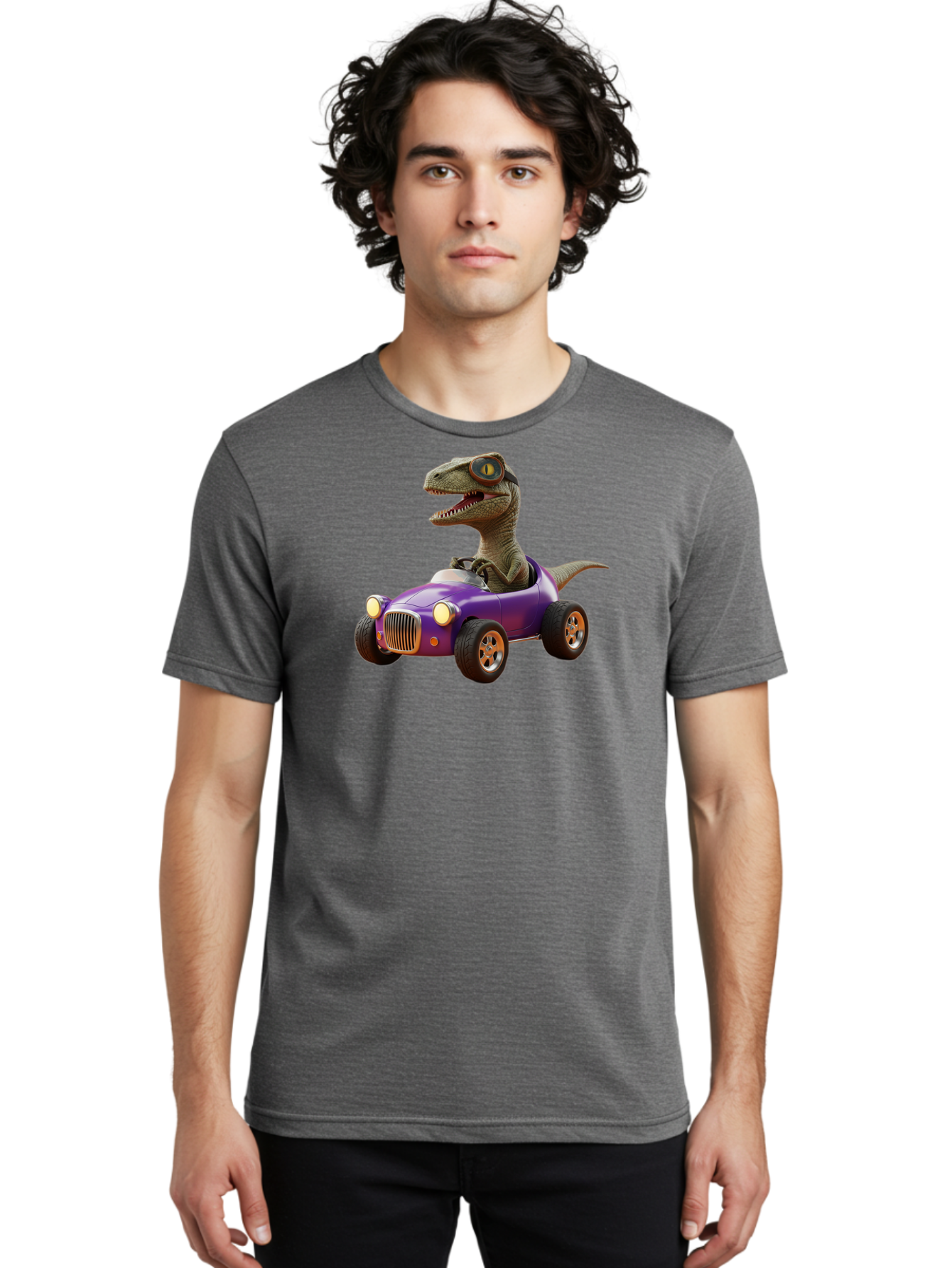 Dinosaur-In-Purple-Car Men'S Graphic Tee, 100% Cotton, Comfortable Casual Summer Wear, Machine Washable, Vintage Camera, Old Camera, Antique Camera, Black Camera, Classic Photography, Photography Equipment, Nostalgic Device, Film Camera, Bah932