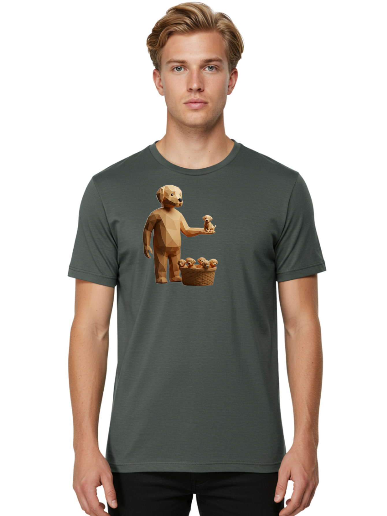 Dog-And-Puppies Men'S Graphic Tee, 100% Cotton, Comfortable Casual Summer Wear, Machine Washable, Vintage Camera, Old Camera, Antique Camera, Black Camera, Classic Photography, Photography Equipment, Nostalgic Device, Film Camera, Camera Art Bah939