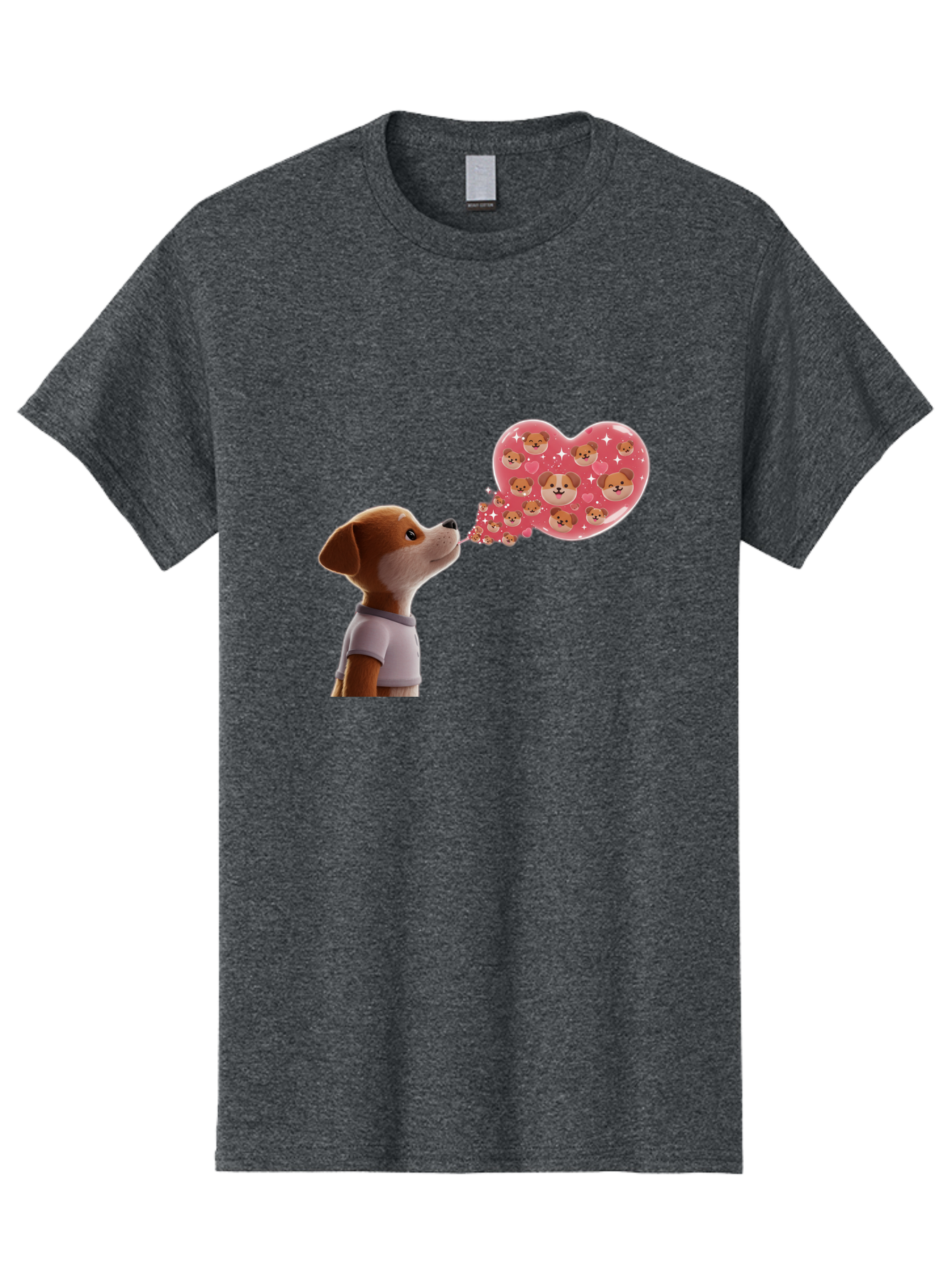 Dog-Blowing-Heart-Kisses Men'S Graphic Tee, 100% Cotton, Comfortable Casual Summer Wear, Machine Washable, Vintage Camera, Old Camera, Antique Camera, Black Camera, Classic Photography, Photography Equipment, Nostalgic Device, Film Camera, Bah940