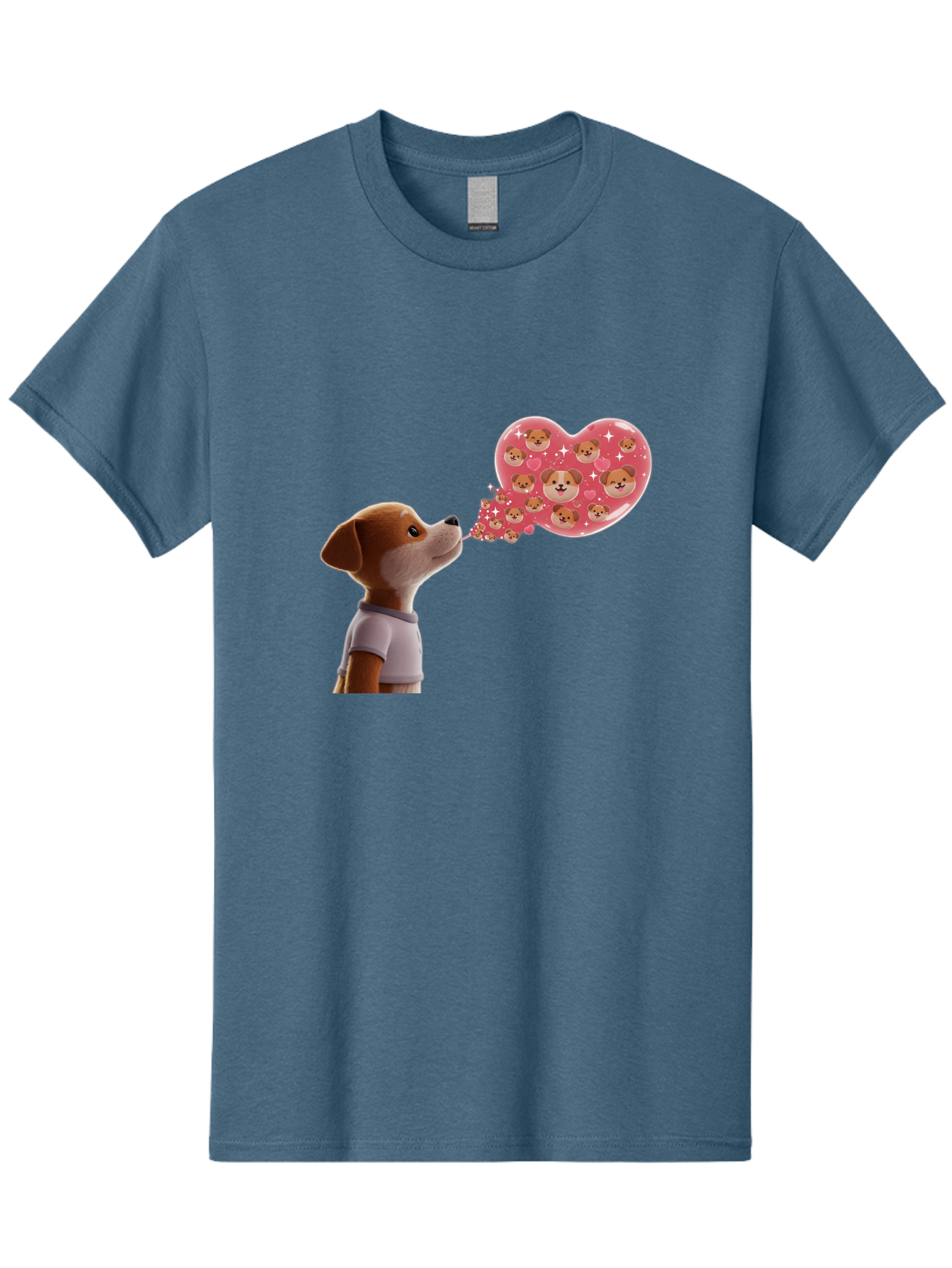 Dog-Blowing-Heart-Kisses Men'S Graphic Tee, 100% Cotton, Comfortable Casual Summer Wear, Machine Washable, Vintage Camera, Old Camera, Antique Camera, Black Camera, Classic Photography, Photography Equipment, Nostalgic Device, Film Camera, Bah940