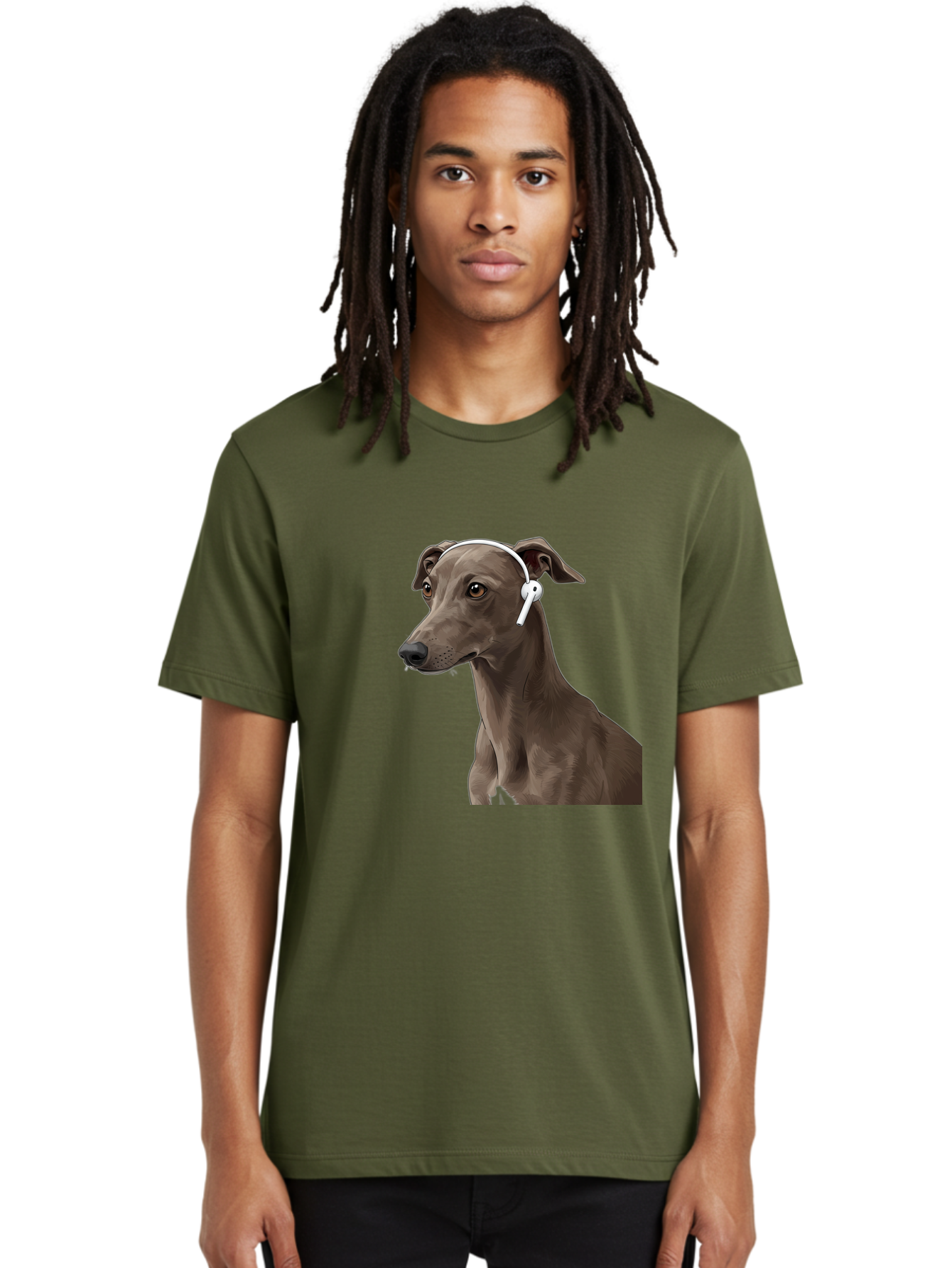 Dog-Wearing-Headphones Men'S Graphic Tee, 100% Cotton, Comfortable Casual Summer Wear, Machine Washable, Vintage Camera, Old Camera, Antique Camera, Black Camera, Classic Photography, Photography Equipment, Nostalgic Device, Film Camera, Bah945
