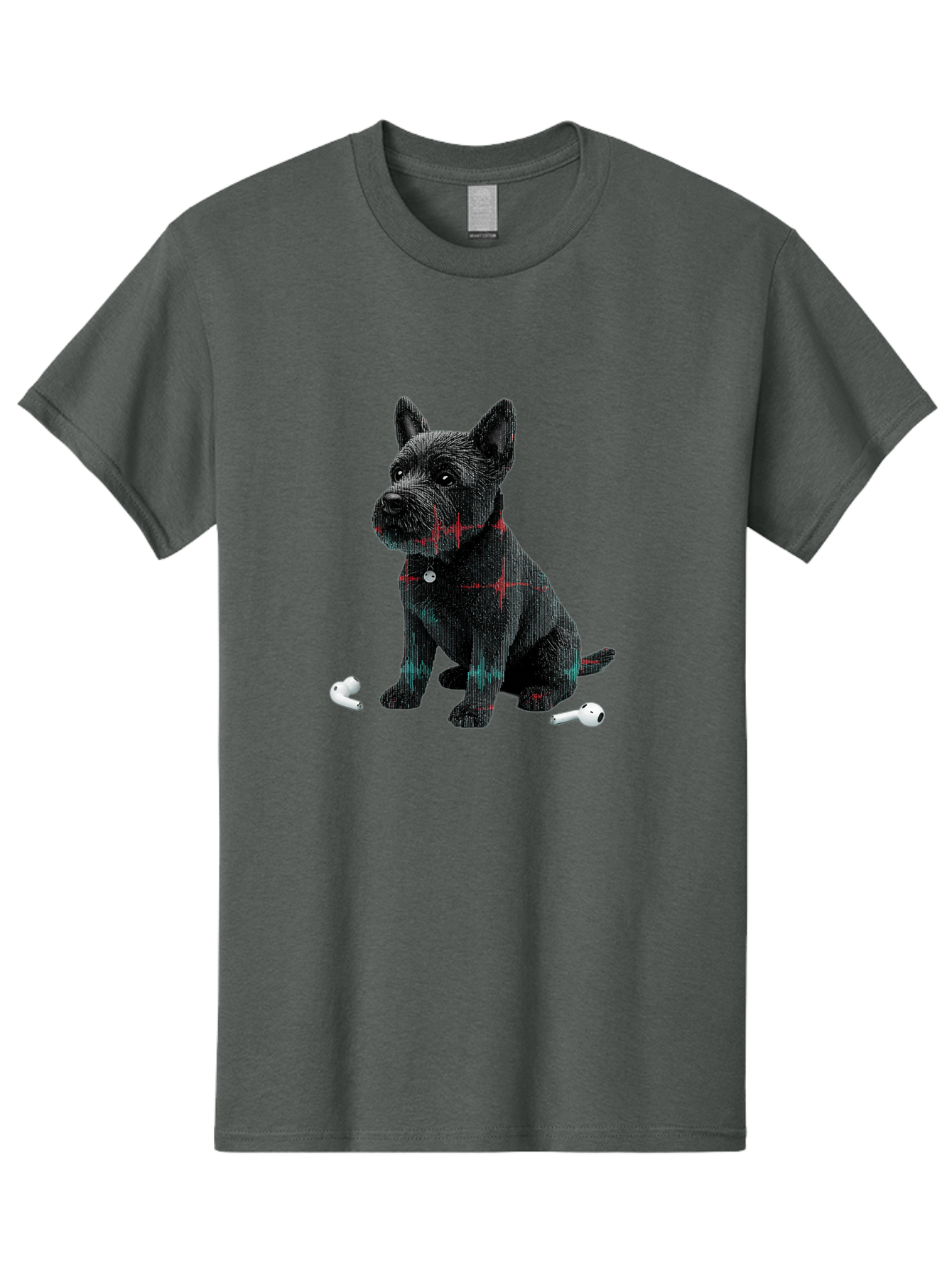 Dog-With-Earbuds Men'S Graphic Tee, 100% Cotton, Comfortable Casual Summer Wear, Machine Washable, Vintage Camera, Old Camera, Antique Camera, Black Camera, Classic Photography, Photography Equipment, Nostalgic Device, Film Camera, Camera Art Bah947