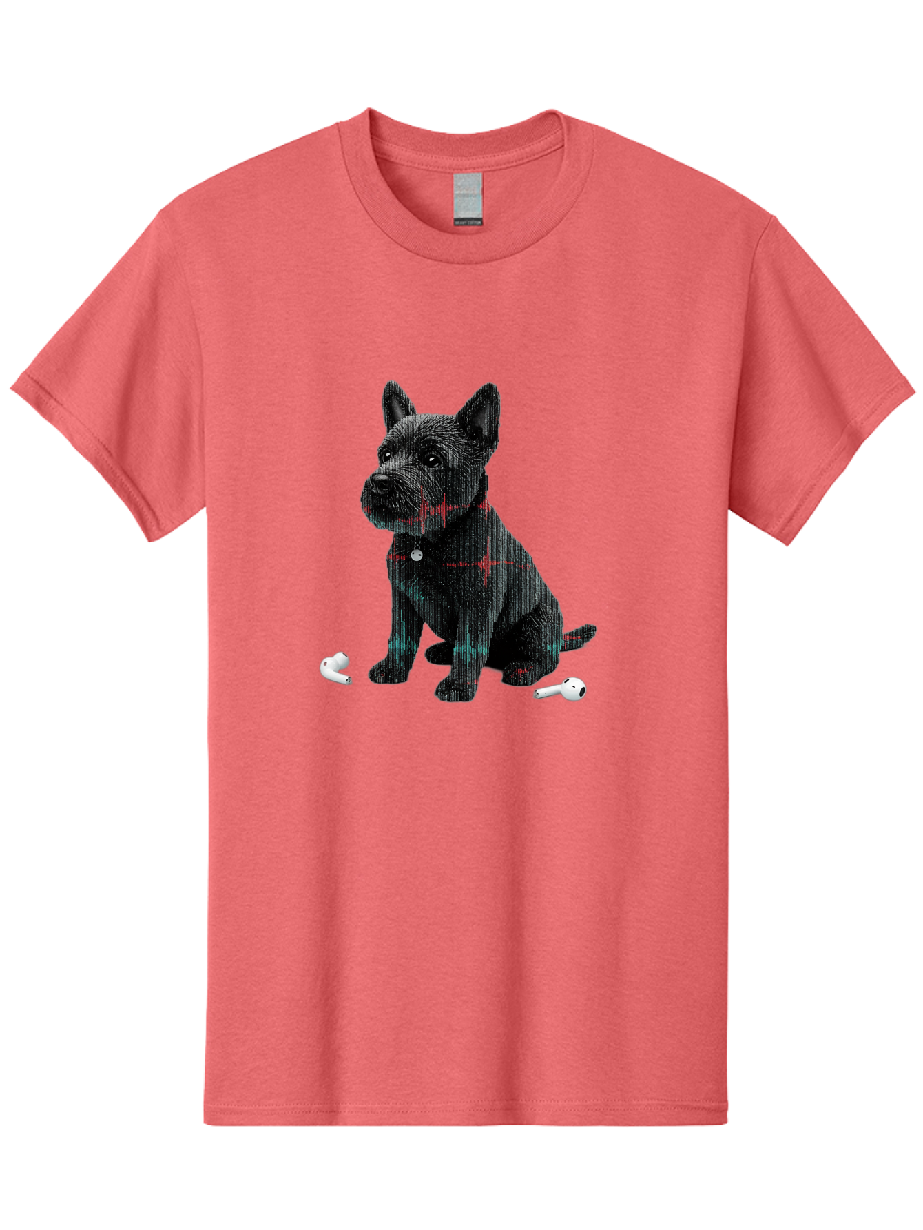 Dog-With-Earbuds Men'S Graphic Tee, 100% Cotton, Comfortable Casual Summer Wear, Machine Washable, Vintage Camera, Old Camera, Antique Camera, Black Camera, Classic Photography, Photography Equipment, Nostalgic Device, Film Camera, Camera Art Bah947