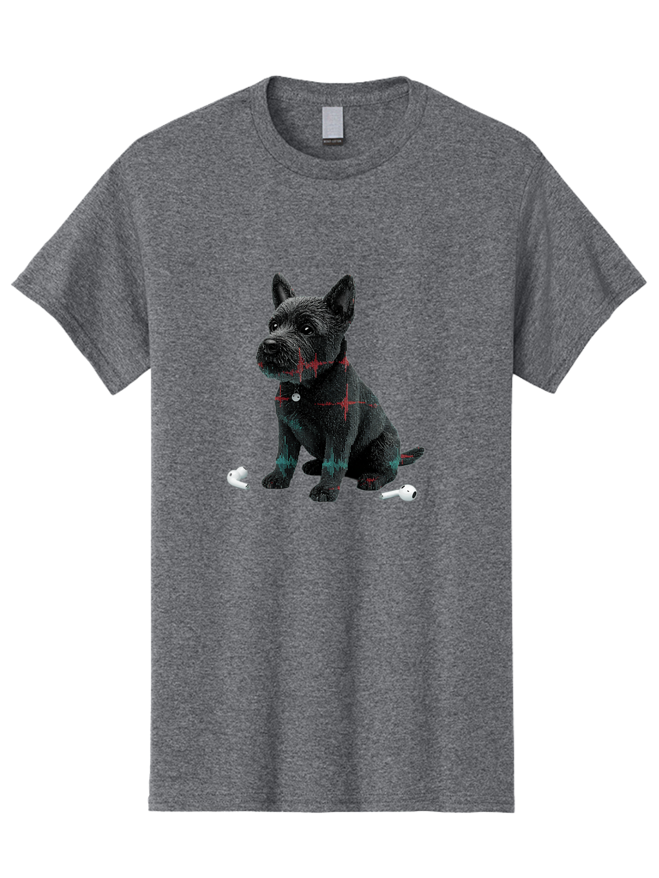 Dog-With-Earbuds Men'S Graphic Tee, 100% Cotton, Comfortable Casual Summer Wear, Machine Washable, Vintage Camera, Old Camera, Antique Camera, Black Camera, Classic Photography, Photography Equipment, Nostalgic Device, Film Camera, Camera Art Bah947