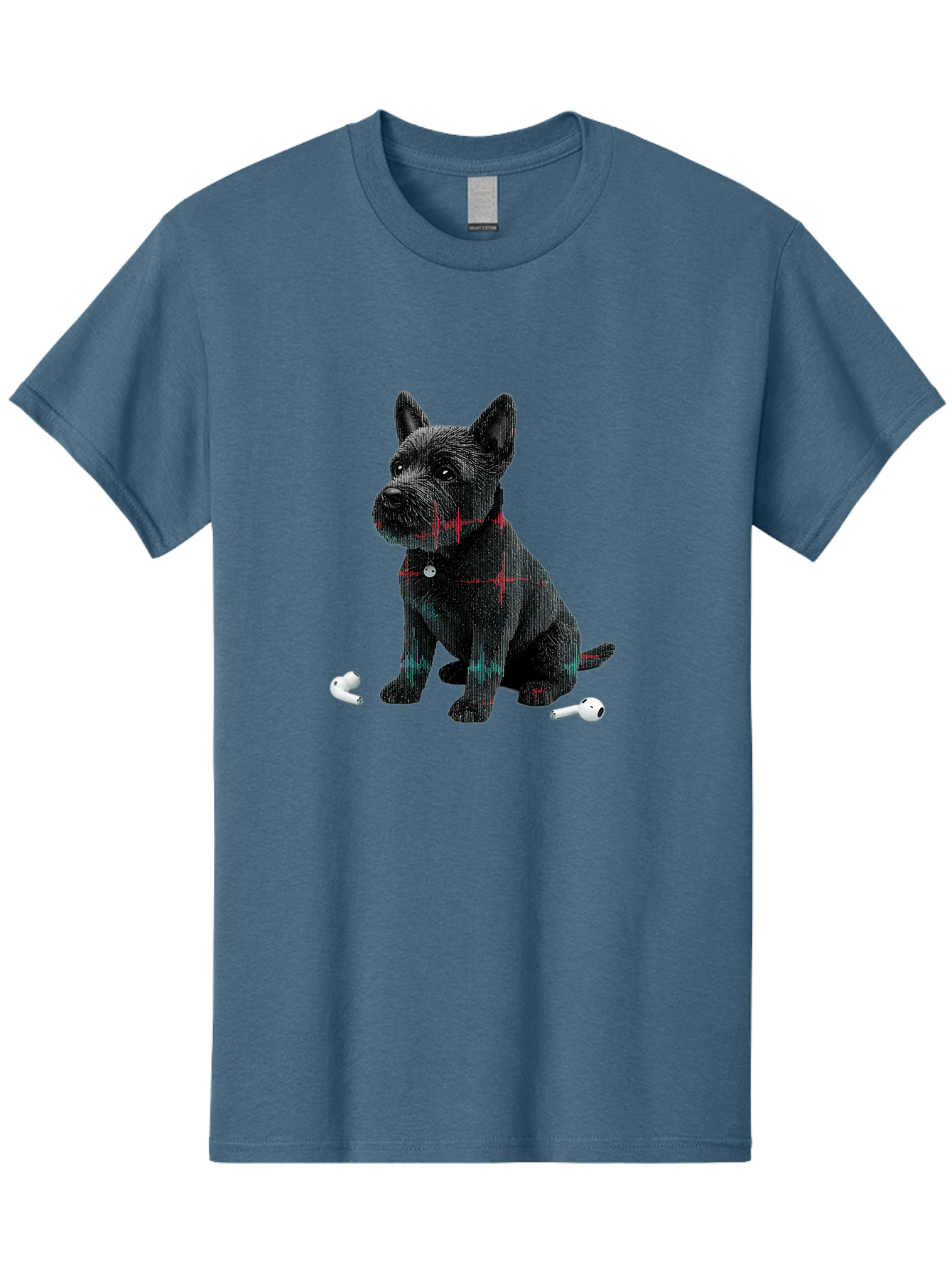 Dog-With-Earbuds Men'S Graphic Tee, 100% Cotton, Comfortable Casual Summer Wear, Machine Washable, Vintage Camera, Old Camera, Antique Camera, Black Camera, Classic Photography, Photography Equipment, Nostalgic Device, Film Camera, Camera Art Bah947