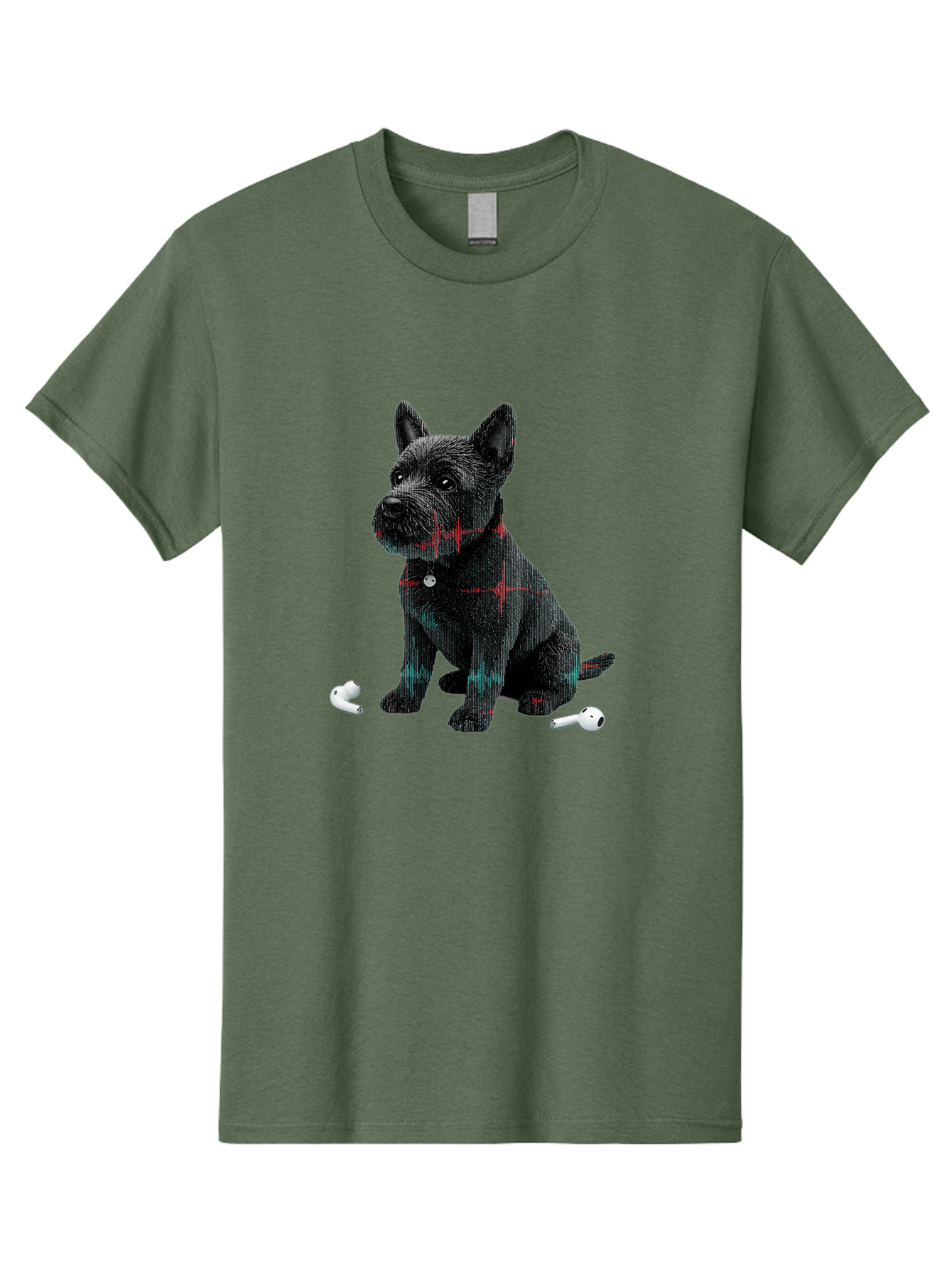 Dog-With-Earbuds Men'S Graphic Tee, 100% Cotton, Comfortable Casual Summer Wear, Machine Washable, Vintage Camera, Old Camera, Antique Camera, Black Camera, Classic Photography, Photography Equipment, Nostalgic Device, Film Camera, Camera Art Bah947