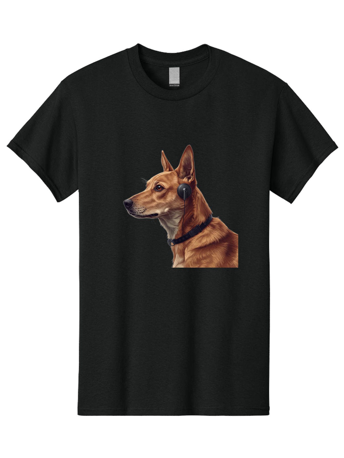 Dog-With-Headphones-2 Men'S Graphic Tee, 100% Cotton, Comfortable Casual Summer Wear, Machine Washable, Vintage Camera, Old Camera, Antique Camera, Black Camera, Classic Photography, Photography Equipment, Nostalgic Device, Film Camera, Bah949