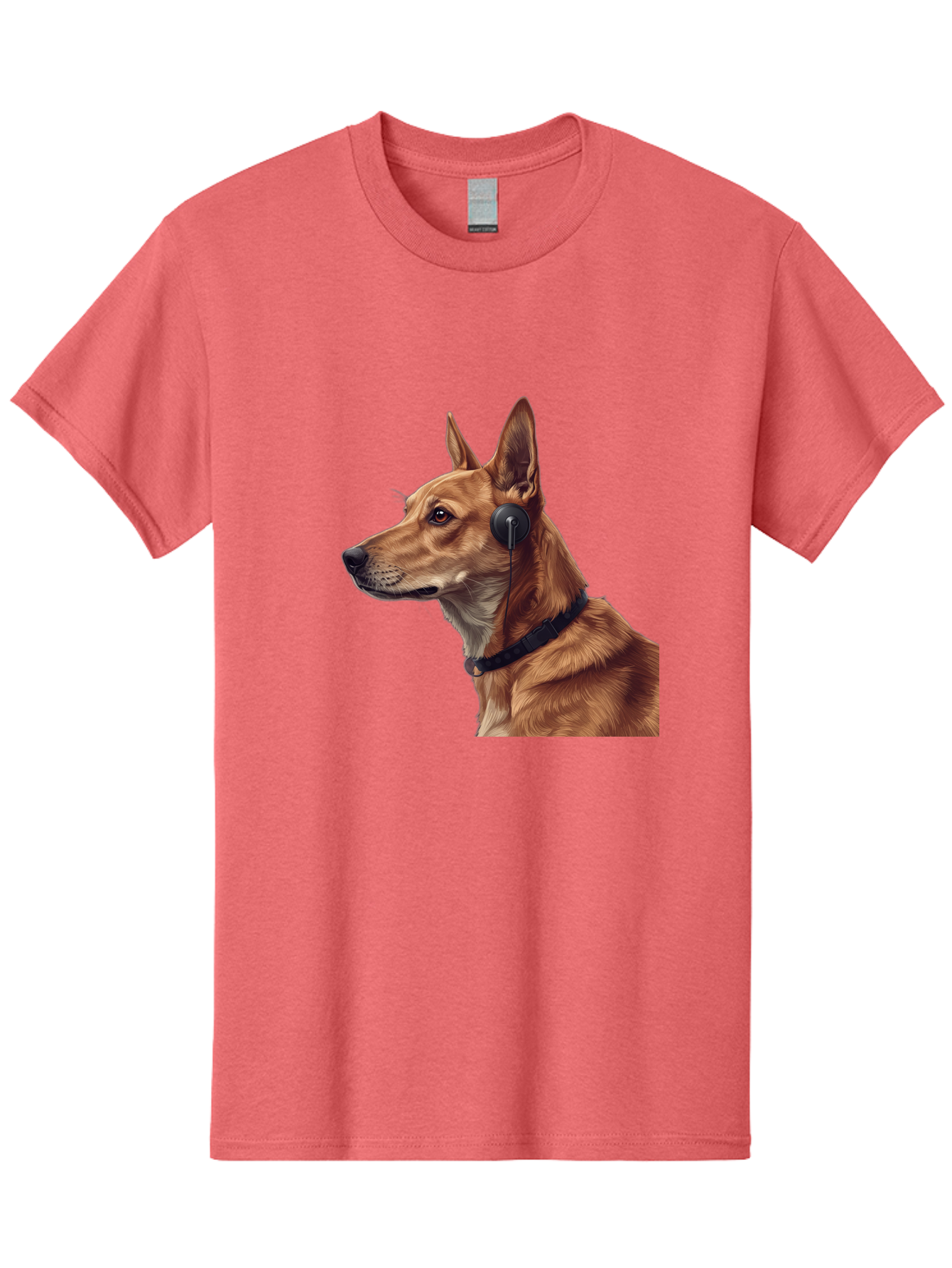 Dog-With-Headphones-2 Men'S Graphic Tee, 100% Cotton, Comfortable Casual Summer Wear, Machine Washable, Vintage Camera, Old Camera, Antique Camera, Black Camera, Classic Photography, Photography Equipment, Nostalgic Device, Film Camera, Bah949