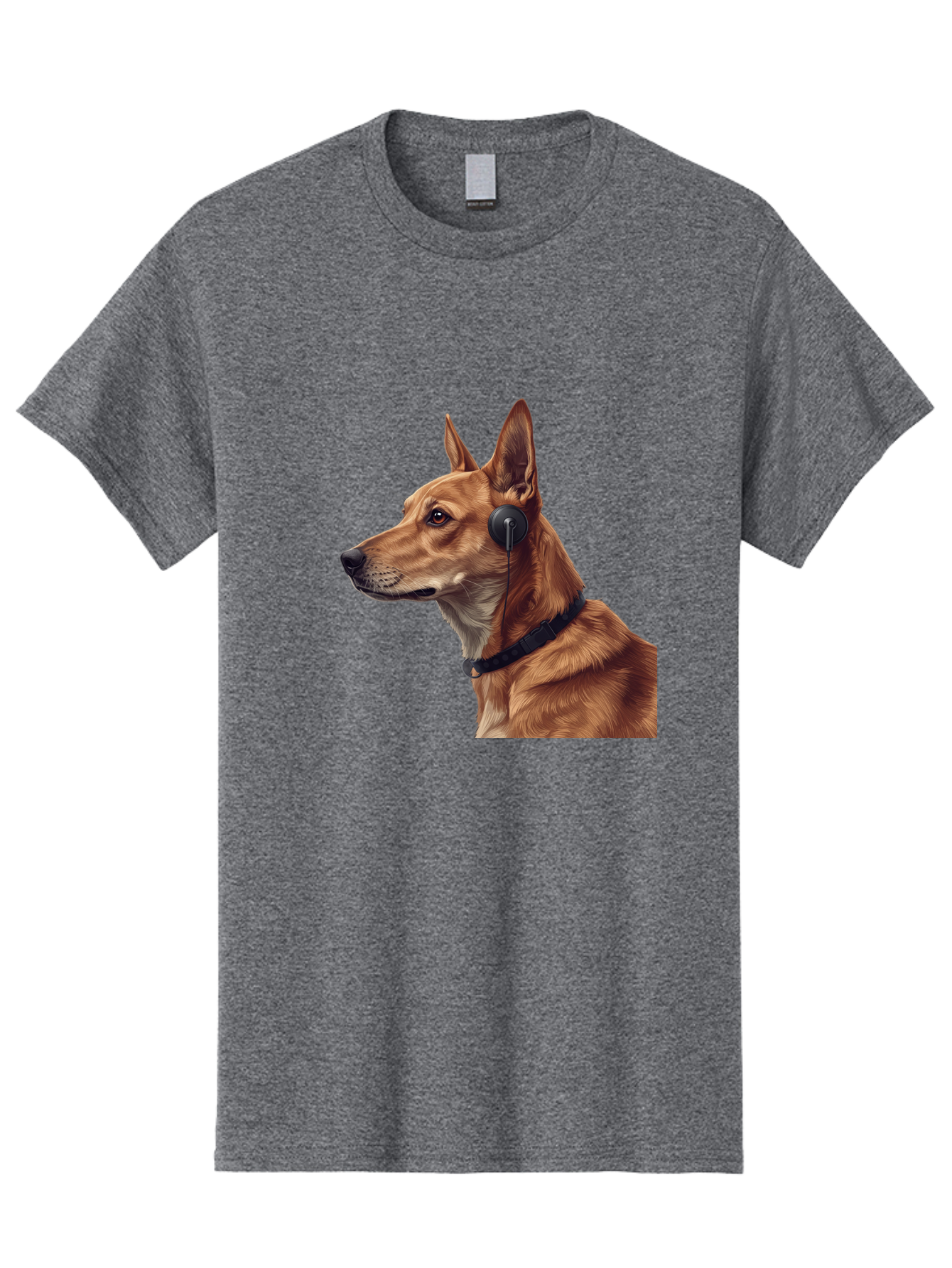 Dog-With-Headphones-2 Men'S Graphic Tee, 100% Cotton, Comfortable Casual Summer Wear, Machine Washable, Vintage Camera, Old Camera, Antique Camera, Black Camera, Classic Photography, Photography Equipment, Nostalgic Device, Film Camera, Bah949