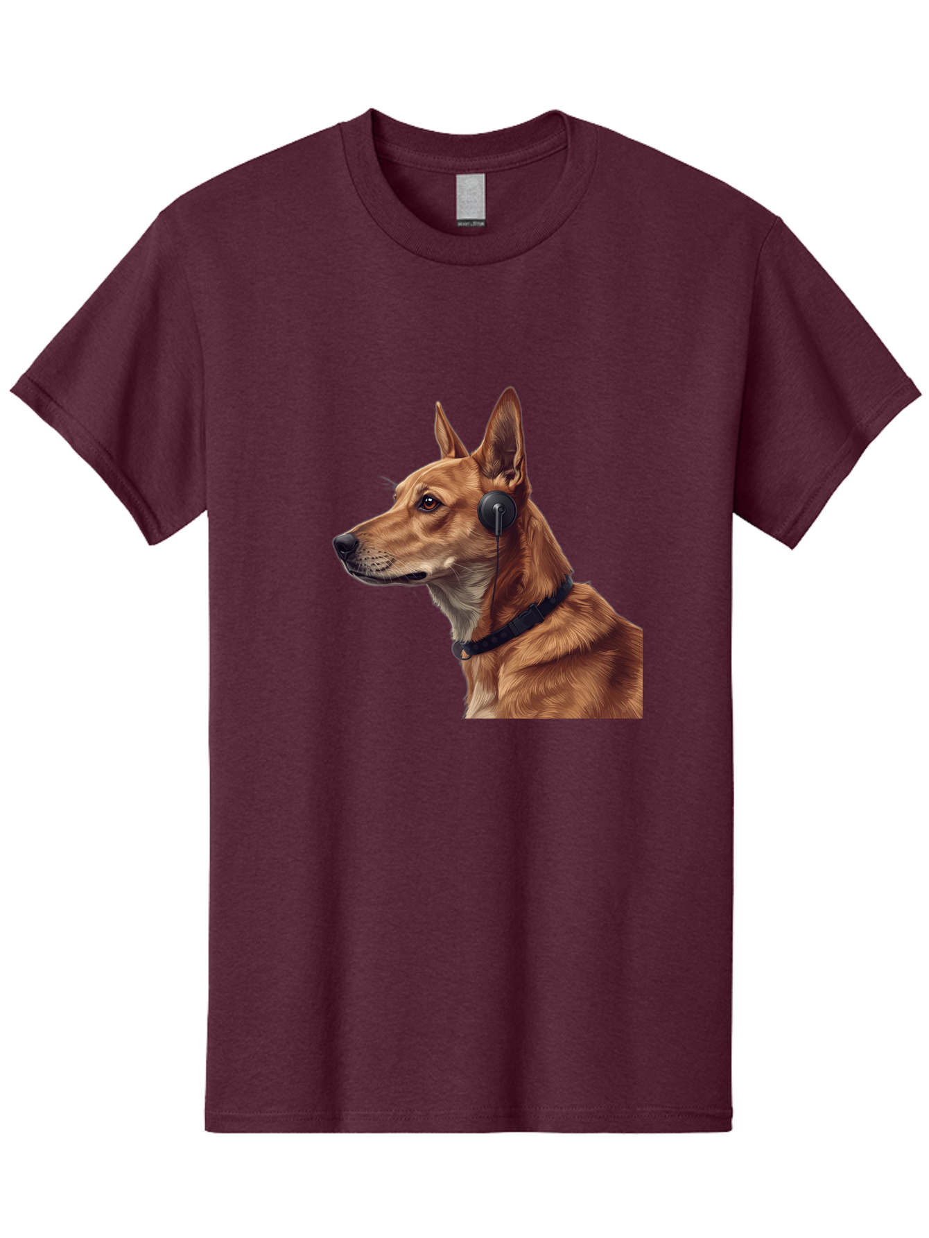 Dog-With-Headphones-2 Men'S Graphic Tee, 100% Cotton, Comfortable Casual Summer Wear, Machine Washable, Vintage Camera, Old Camera, Antique Camera, Black Camera, Classic Photography, Photography Equipment, Nostalgic Device, Film Camera, Bah949