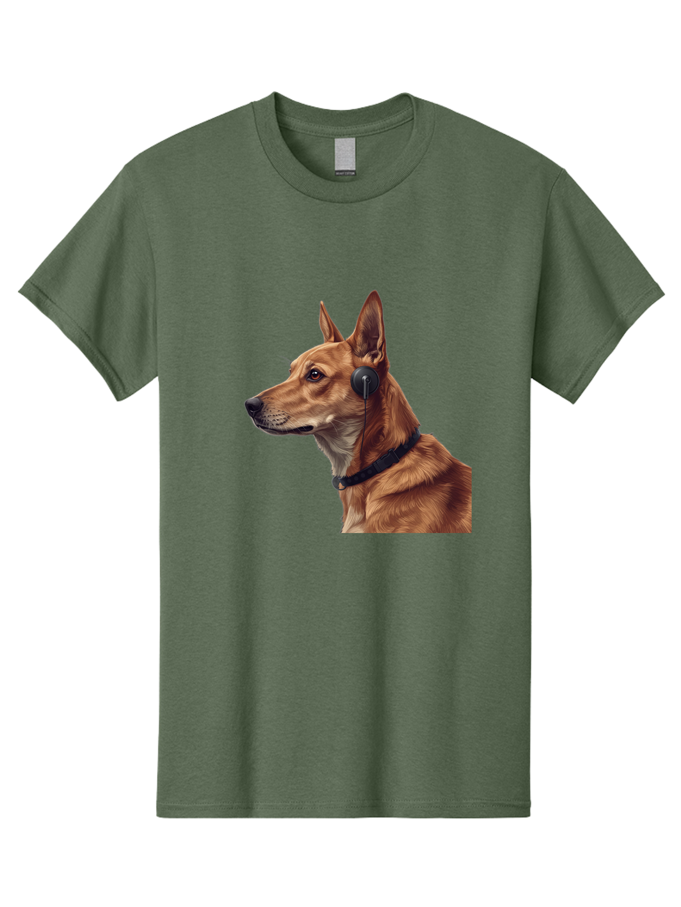 Dog-With-Headphones-2 Men'S Graphic Tee, 100% Cotton, Comfortable Casual Summer Wear, Machine Washable, Vintage Camera, Old Camera, Antique Camera, Black Camera, Classic Photography, Photography Equipment, Nostalgic Device, Film Camera, Bah949