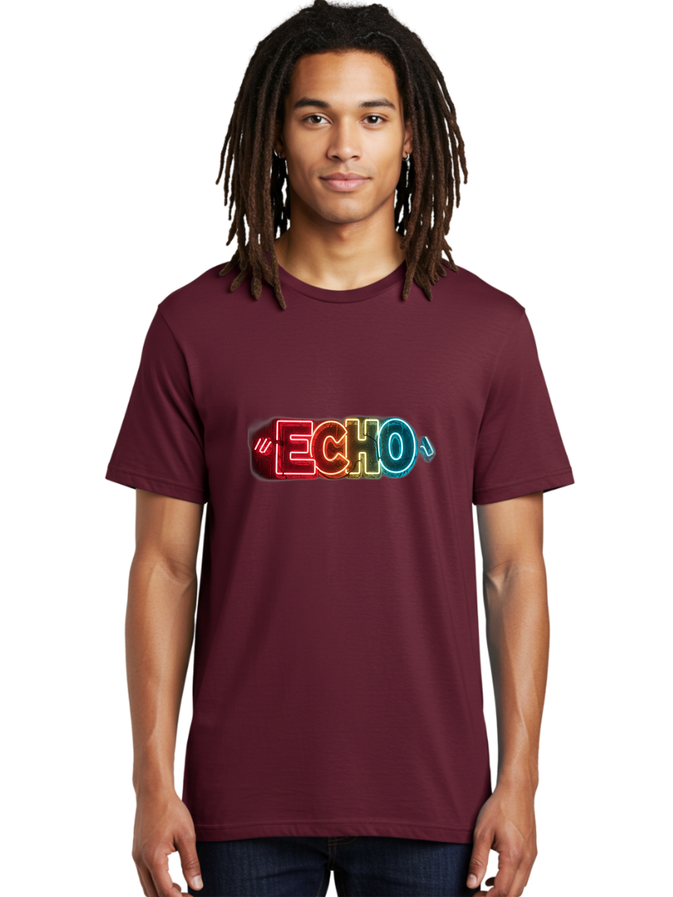 Echo Men'S Graphic Tee, 100% Cotton, Comfortable Casual Summer Wear, Machine Washable, Vintage Camera, Old Camera, Antique Camera, Black Camera, Classic Photography, Photography Equipment, Nostalgic Device, Film Camera, Camera Art Bah956