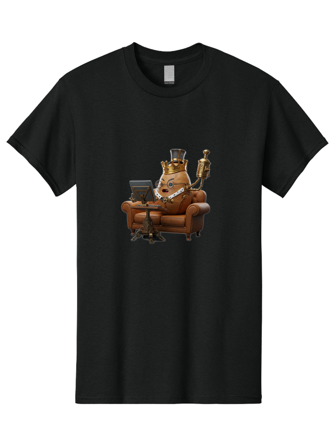 Egg-King-2 Men'S Graphic Tee, 100% Cotton, Comfortable Casual Summer Wear, Machine Washable, Vintage Camera, Old Camera, Antique Camera, Black Camera, Classic Photography, Photography Equipment, Nostalgic Device, Film Camera, Camera Art Bah960