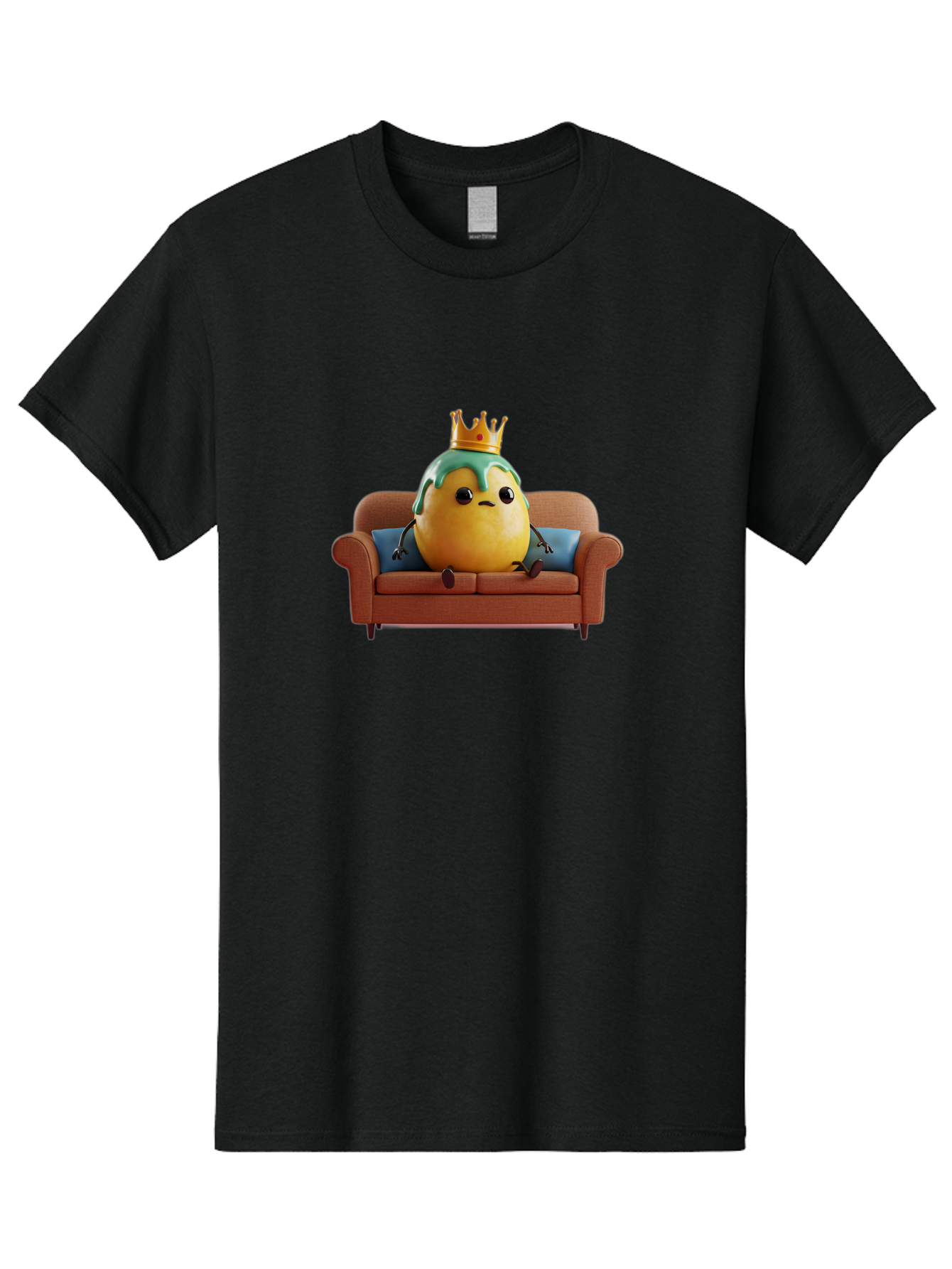 Egg-King-On-Sofa Men'S Graphic Tee, 100% Cotton, Comfortable Casual Summer Wear, Machine Washable, Vintage Camera, Old Camera, Antique Camera, Black Camera, Classic Photography, Photography Equipment, Nostalgic Device, Film Camera, Camera Art Bah961