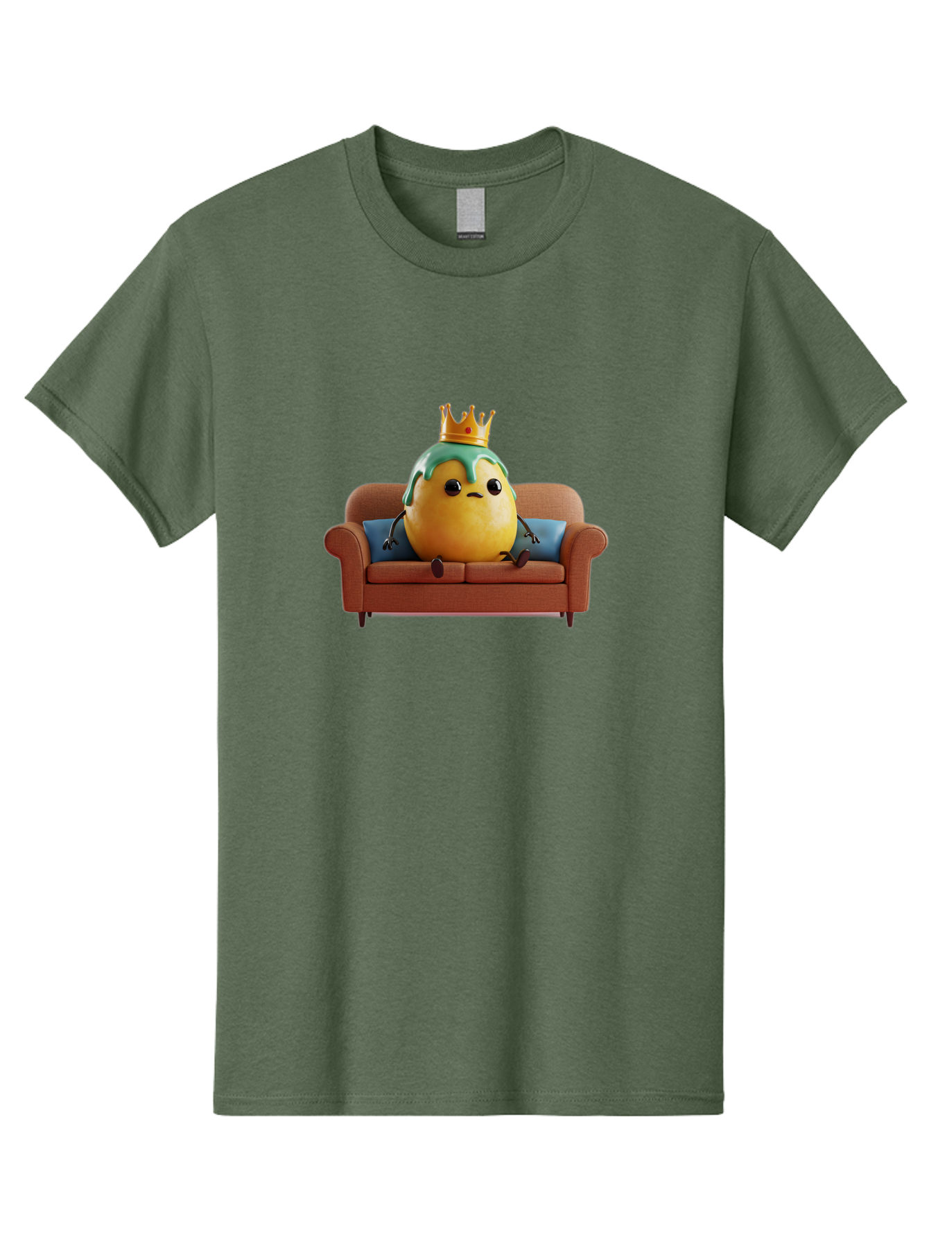 Egg-King-On-Sofa Men'S Graphic Tee, 100% Cotton, Comfortable Casual Summer Wear, Machine Washable, Vintage Camera, Old Camera, Antique Camera, Black Camera, Classic Photography, Photography Equipment, Nostalgic Device, Film Camera, Camera Art Bah961