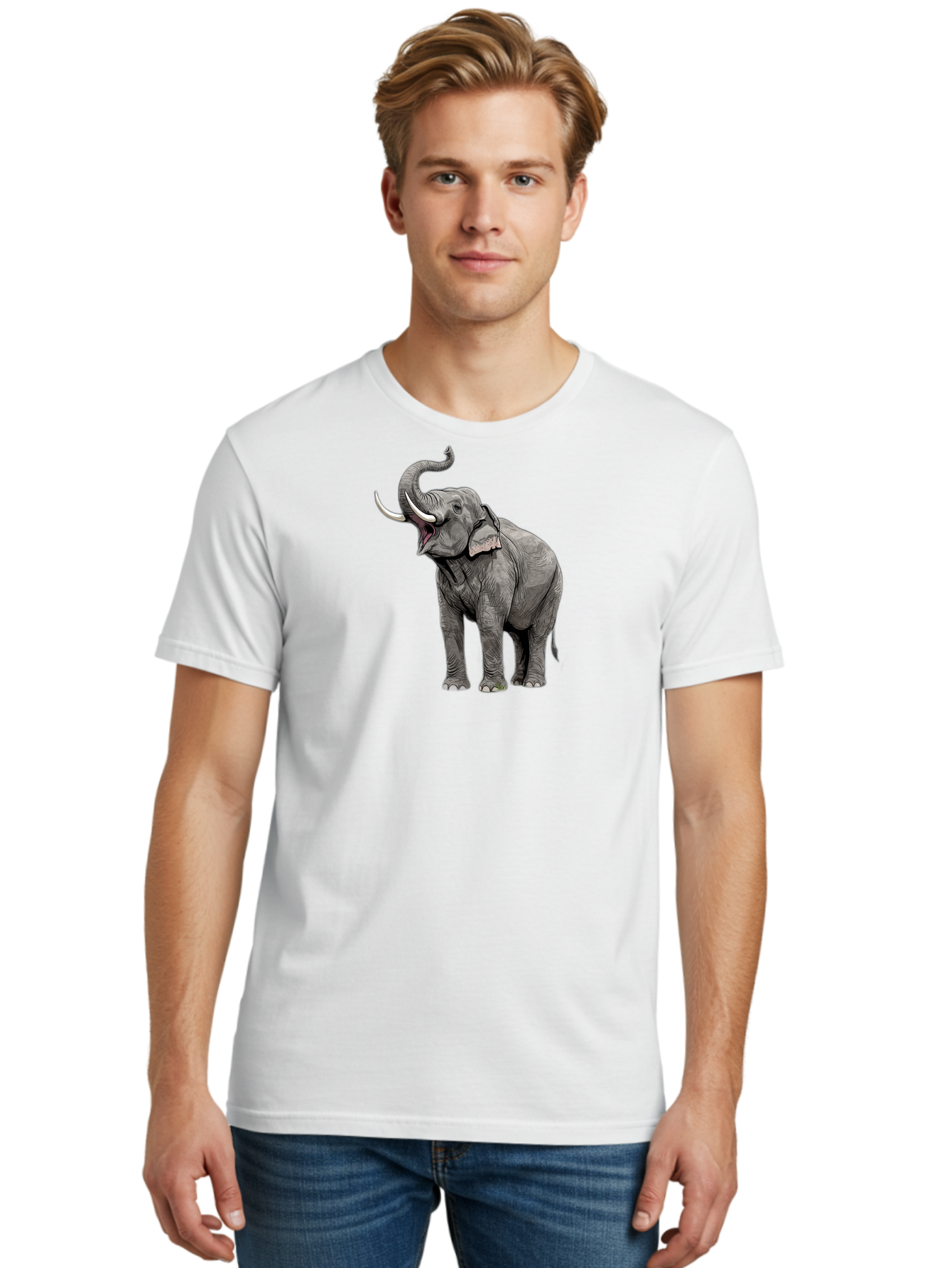 Elephant-1 Men'S Graphic Tee, 100% Cotton, Comfortable Casual Summer Wear, Machine Washable, Vintage Camera, Old Camera, Antique Camera, Black Camera, Classic Photography, Photography Equipment, Nostalgic Device, Film Camera, Camera Art Bah966