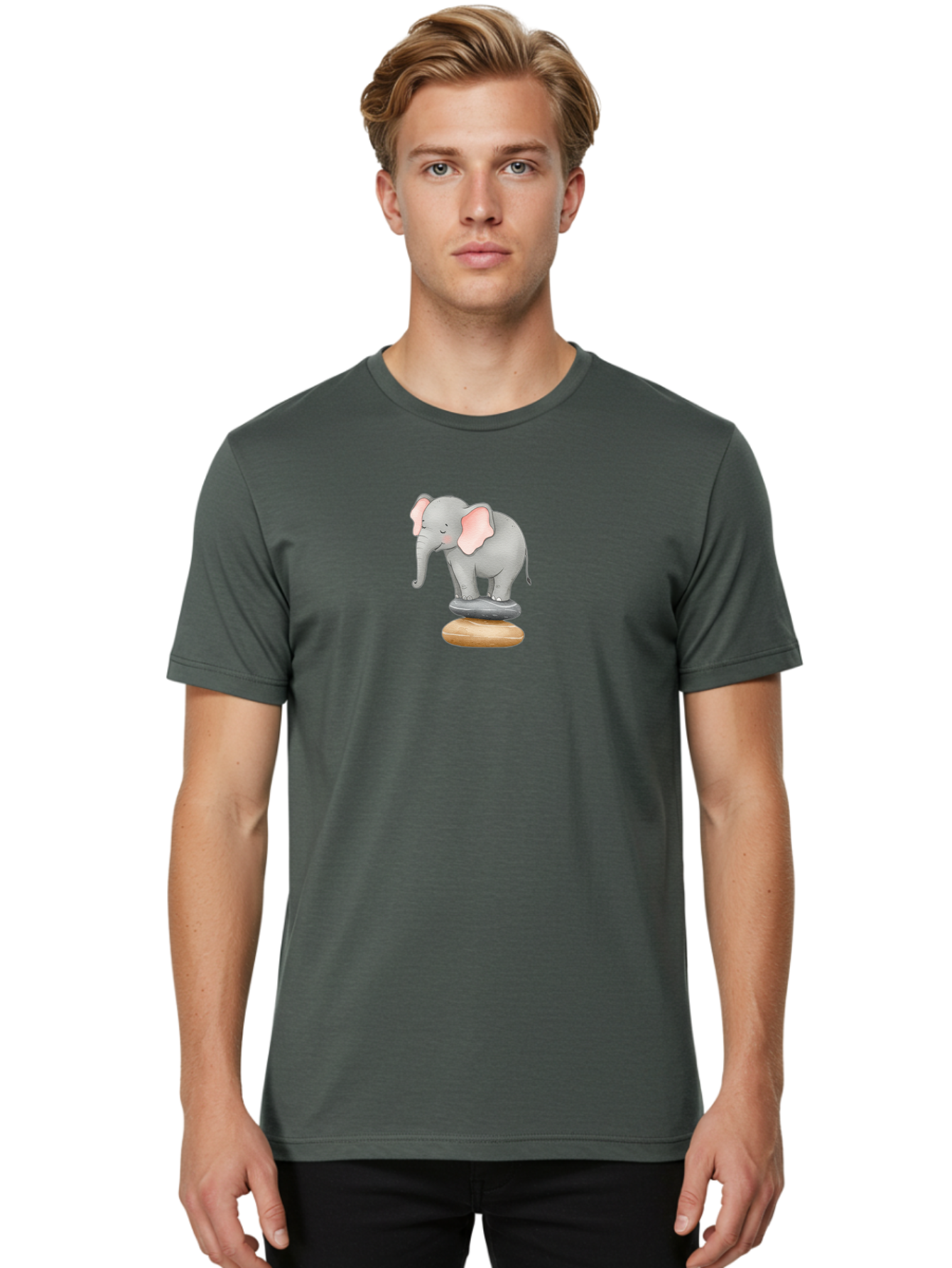 Elephant-On-Stones Men'S Graphic Tee, 100% Cotton, Comfortable Casual Summer Wear, Machine Washable, Vintage Camera, Old Camera, Antique Camera, Black Camera, Classic Photography, Photography Equipment, Nostalgic Device, Film Camera, Bah971