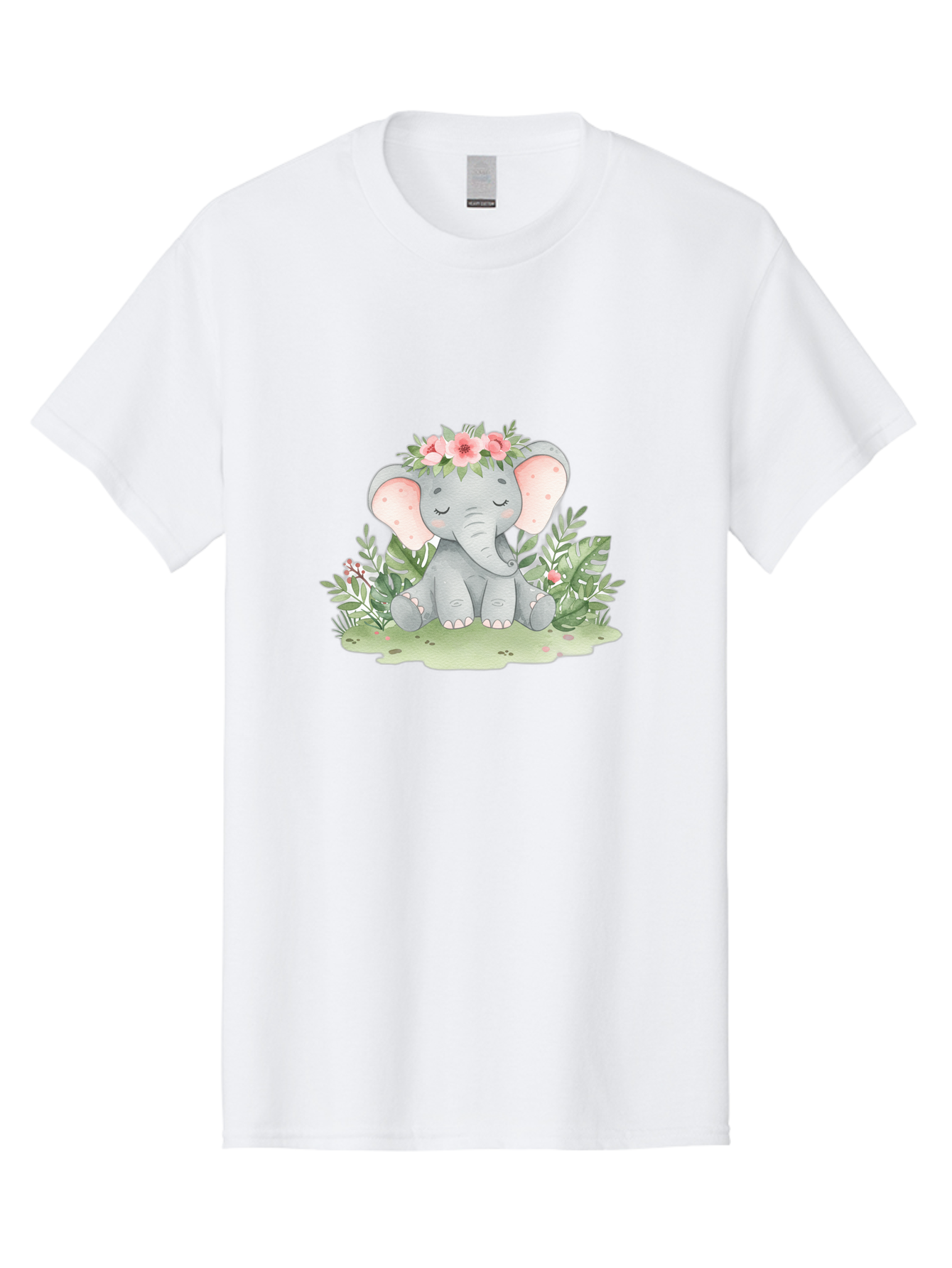 Elephant-With-Floral-Crown Men'S Graphic Tee, 100% Cotton, Comfortable Casual Summer Wear, Machine Washable, Vintage Camera, Old Camera, Antique Camera, Black Camera, Classic Photography, Photography Equipment, Nostalgic Device, Film Camera, Bah972