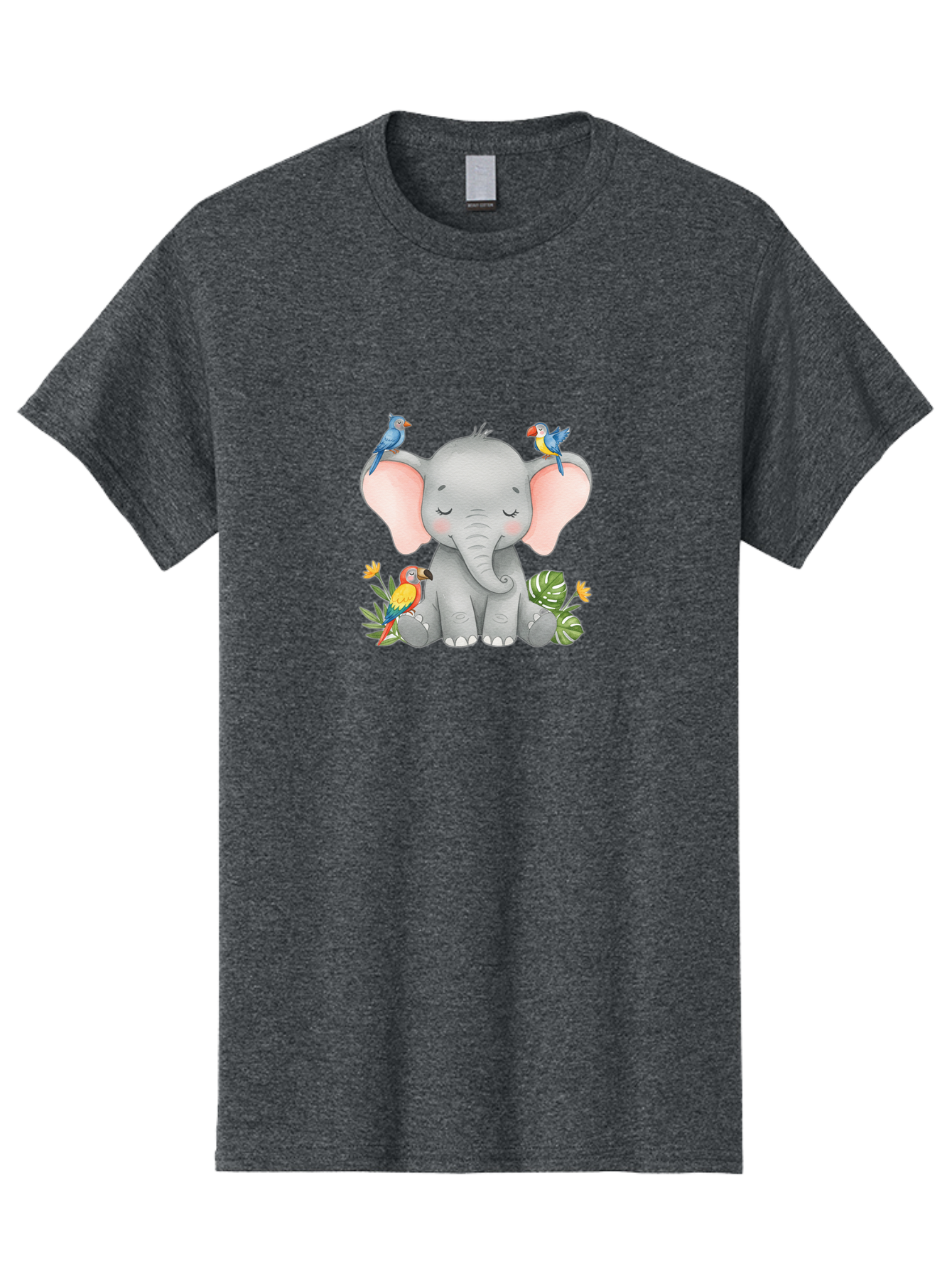 Elephant-With-Parrots Men'S Graphic Tee, 100% Cotton, Comfortable Casual Summer Wear, Machine Washable, Vintage Camera, Old Camera, Antique Camera, Black Camera, Classic Photography, Photography Equipment, Nostalgic Device, Film Camera, Bah974