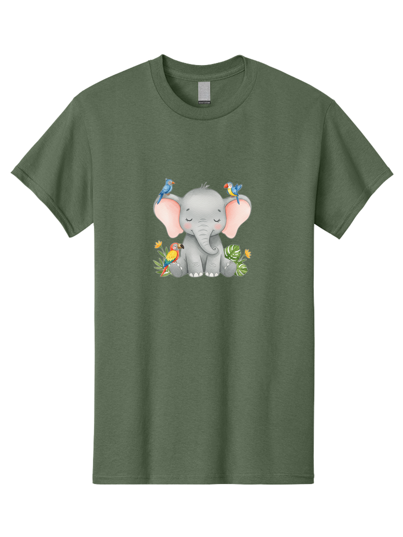 Elephant-With-Parrots Men'S Graphic Tee, 100% Cotton, Comfortable Casual Summer Wear, Machine Washable, Vintage Camera, Old Camera, Antique Camera, Black Camera, Classic Photography, Photography Equipment, Nostalgic Device, Film Camera, Bah974
