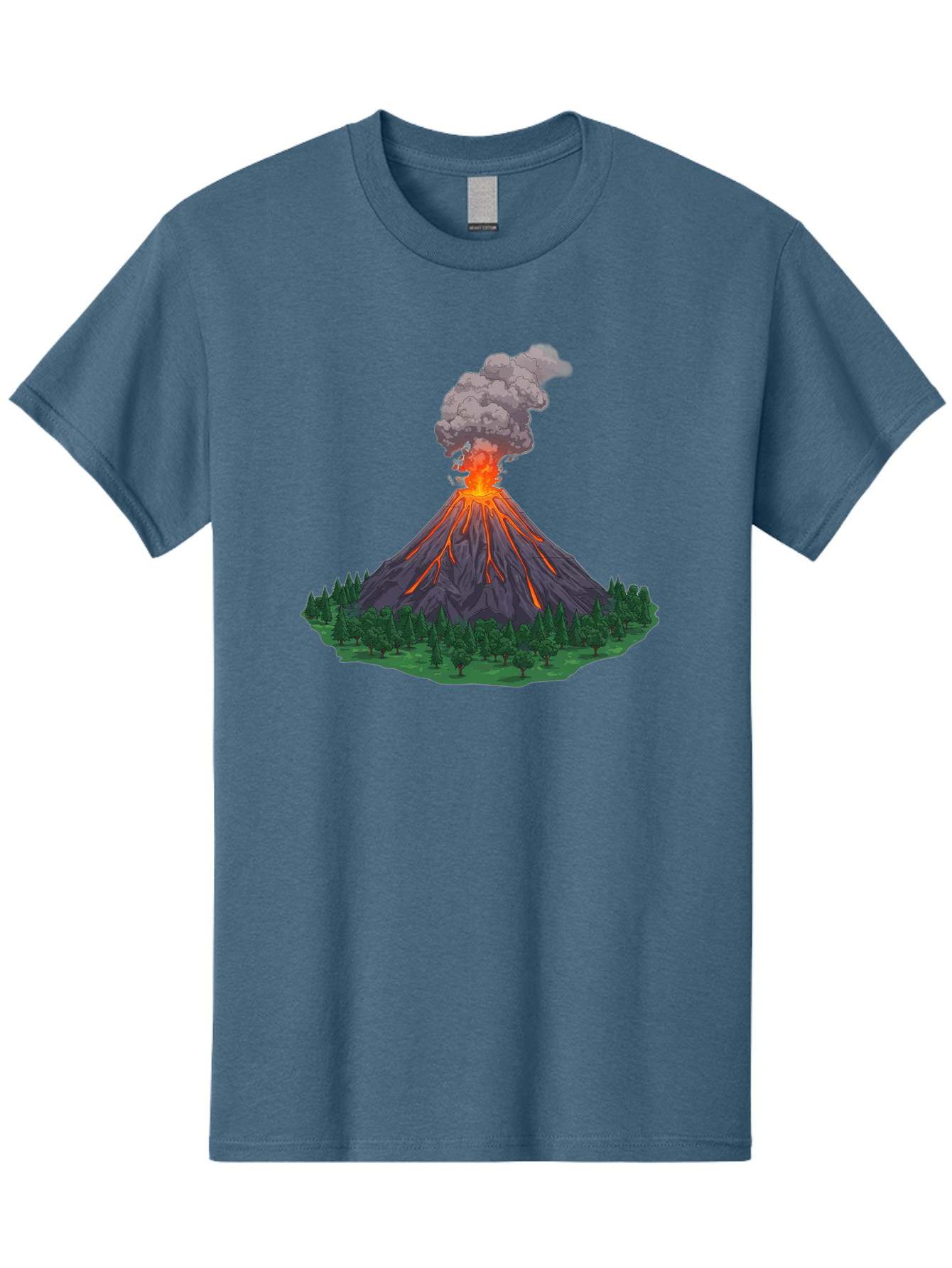 Erupting-Volcano-12 Men'S Graphic Tee, 100% Cotton, Comfortable Casual Summer Wear, Machine Washable, Vintage Camera, Old Camera, Antique Camera, Black Camera, Classic Photography, Photography Equipment, Nostalgic Device, Film Camera, Bah980