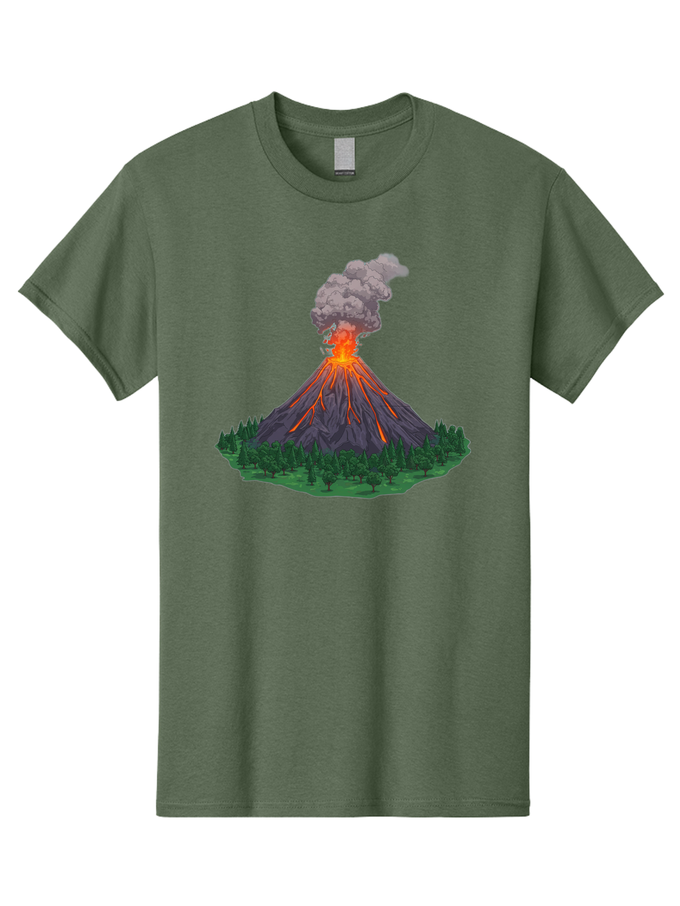 Erupting-Volcano-12 Men'S Graphic Tee, 100% Cotton, Comfortable Casual Summer Wear, Machine Washable, Vintage Camera, Old Camera, Antique Camera, Black Camera, Classic Photography, Photography Equipment, Nostalgic Device, Film Camera, Bah980