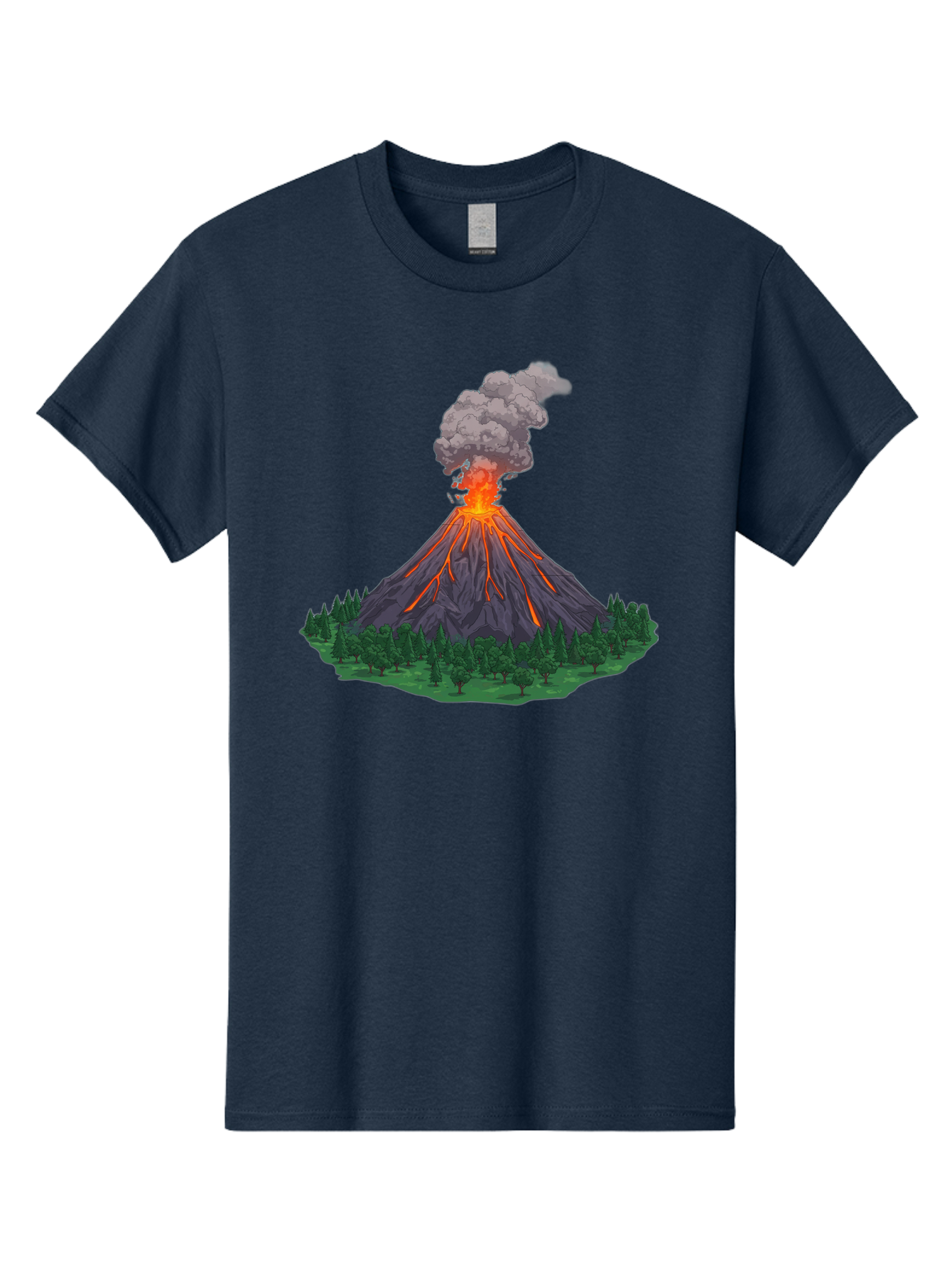 Erupting-Volcano-12 Men'S Graphic Tee, 100% Cotton, Comfortable Casual Summer Wear, Machine Washable, Vintage Camera, Old Camera, Antique Camera, Black Camera, Classic Photography, Photography Equipment, Nostalgic Device, Film Camera, Bah980
