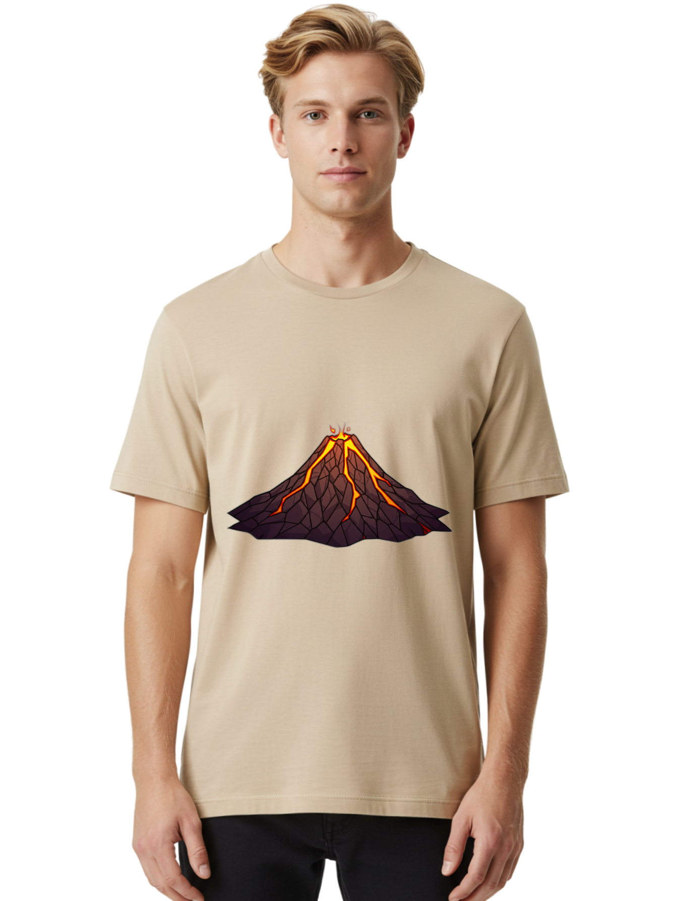 Erupting-Volcano-7 Men'S Graphic Tee, 100% Cotton, Comfortable Casual Summer Wear, Machine Washable, Vintage Camera, Old Camera, Antique Camera, Black Camera, Classic Photography, Photography Equipment, Nostalgic Device, Film Camera, Bah990