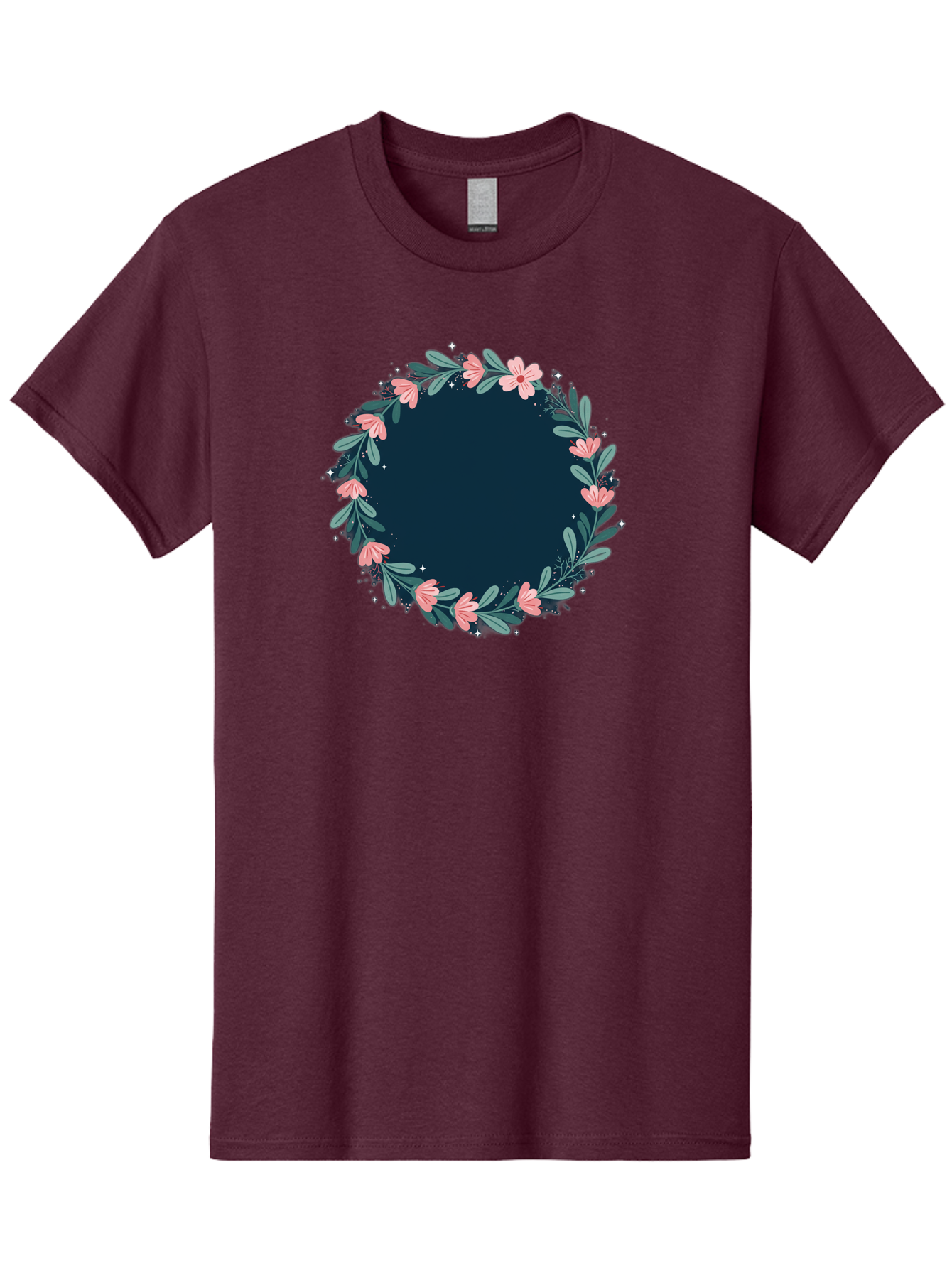 Floral-Wreath-1 Men'S Graphic Tee, 100% Cotton, Comfortable Casual Summer Wear, Machine Washable, Vintage Camera, Old Camera, Antique Camera, Black Camera, Classic Photography, Photography Equipment, Nostalgic Device, Film Camera, Camera Art Bai002