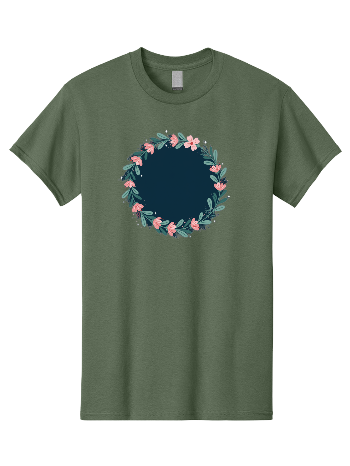 Floral-Wreath-1 Men'S Graphic Tee, 100% Cotton, Comfortable Casual Summer Wear, Machine Washable, Vintage Camera, Old Camera, Antique Camera, Black Camera, Classic Photography, Photography Equipment, Nostalgic Device, Film Camera, Camera Art Bai002