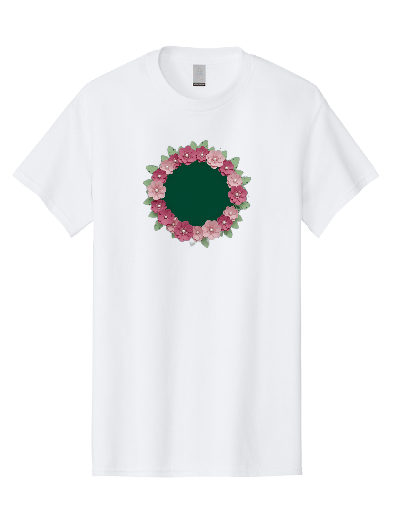 Floral-Wreath-2 Men'S Graphic Tee, 100% Cotton, Comfortable Casual Summer Wear, Machine Washable, Vintage Camera, Old Camera, Antique Camera, Black Camera, Classic Photography, Photography Equipment, Nostalgic Device, Film Camera, Camera Art Bai003