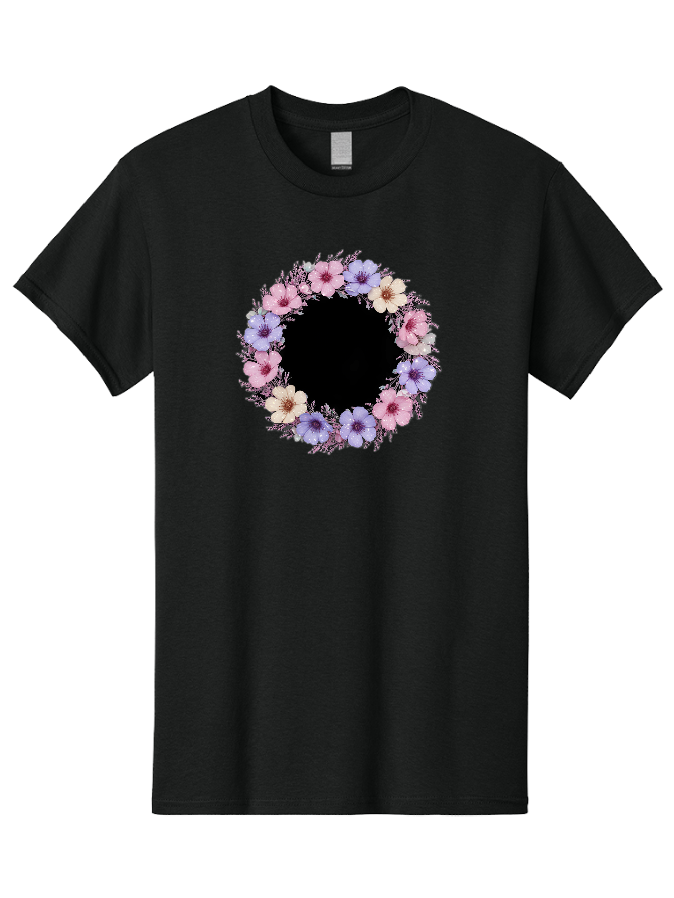 Floral-Wreath Men'S Graphic Tee, 100% Cotton, Comfortable Casual Summer Wear, Machine Washable, Vintage Camera, Old Camera, Antique Camera, Black Camera, Classic Photography, Photography Equipment, Nostalgic Device, Film Camera, Camera Art Bai005