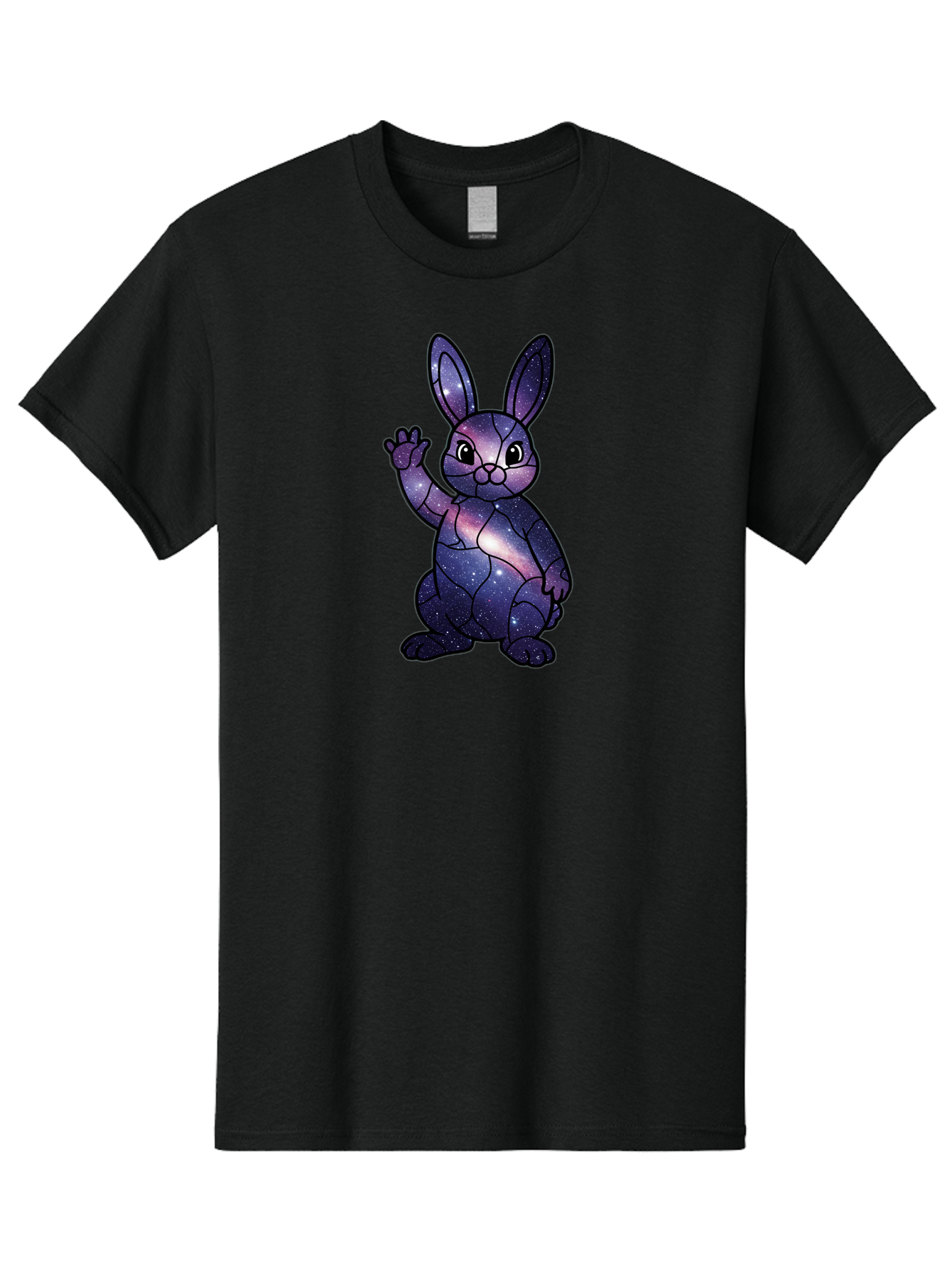 Galaxy-Bunny-1 Men'S Graphic Tee, 100% Cotton, Comfortable Casual Summer Wear, Machine Washable, Vintage Camera, Old Camera, Antique Camera, Black Camera, Classic Photography, Photography Equipment, Nostalgic Device, Film Camera, Camera Art Bai013