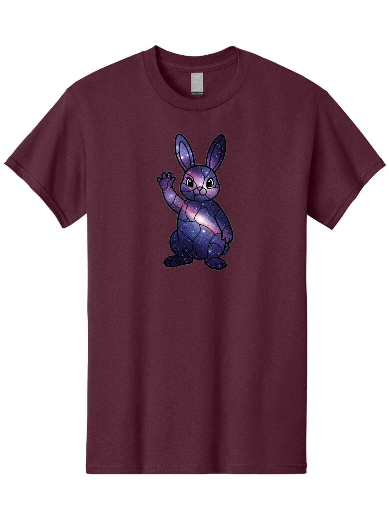 Galaxy-Bunny-1 Men'S Graphic Tee, 100% Cotton, Comfortable Casual Summer Wear, Machine Washable, Vintage Camera, Old Camera, Antique Camera, Black Camera, Classic Photography, Photography Equipment, Nostalgic Device, Film Camera, Camera Art Bai013