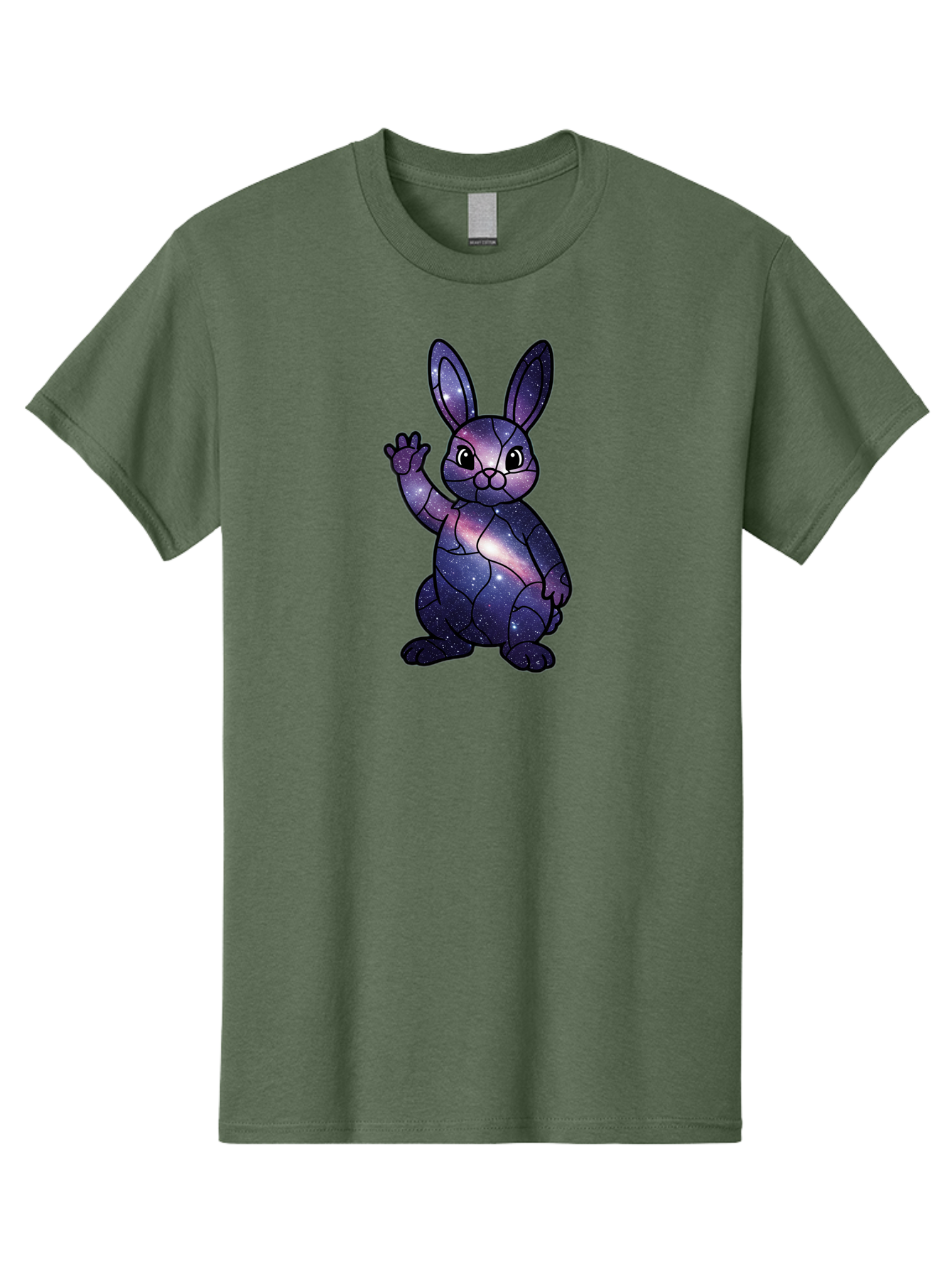 Galaxy-Bunny-1 Men'S Graphic Tee, 100% Cotton, Comfortable Casual Summer Wear, Machine Washable, Vintage Camera, Old Camera, Antique Camera, Black Camera, Classic Photography, Photography Equipment, Nostalgic Device, Film Camera, Camera Art Bai013