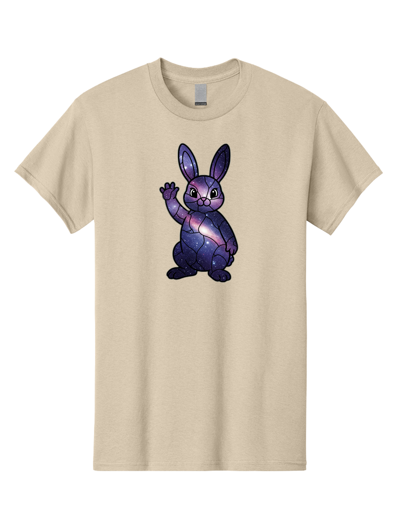Galaxy-Bunny-1 Men'S Graphic Tee, 100% Cotton, Comfortable Casual Summer Wear, Machine Washable, Vintage Camera, Old Camera, Antique Camera, Black Camera, Classic Photography, Photography Equipment, Nostalgic Device, Film Camera, Camera Art Bai013