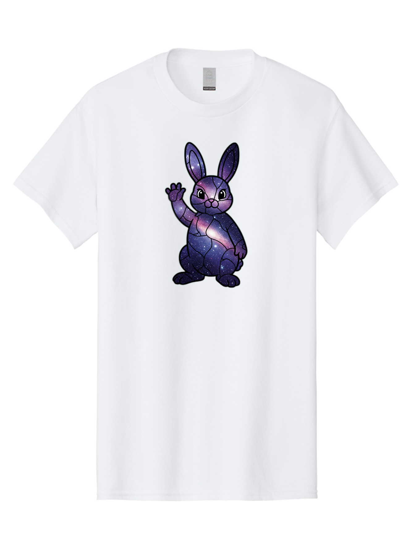 Galaxy-Bunny-1 Men'S Graphic Tee, 100% Cotton, Comfortable Casual Summer Wear, Machine Washable, Vintage Camera, Old Camera, Antique Camera, Black Camera, Classic Photography, Photography Equipment, Nostalgic Device, Film Camera, Camera Art Bai013