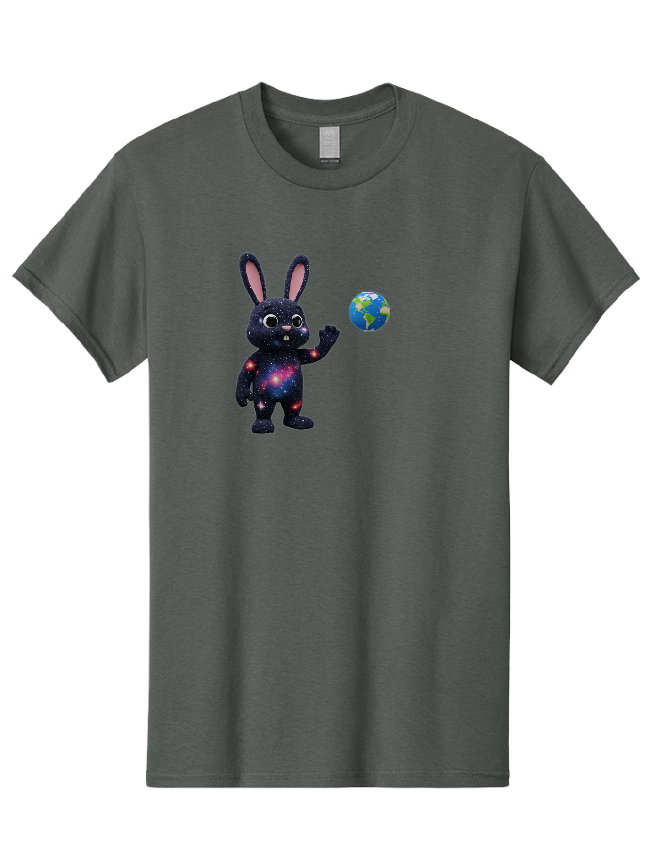 Galaxy-Bunny-2 Men'S Graphic Tee, 100% Cotton, Comfortable Casual Summer Wear, Machine Washable, Vintage Camera, Old Camera, Antique Camera, Black Camera, Classic Photography, Photography Equipment, Nostalgic Device, Film Camera, Camera Art Bai014
