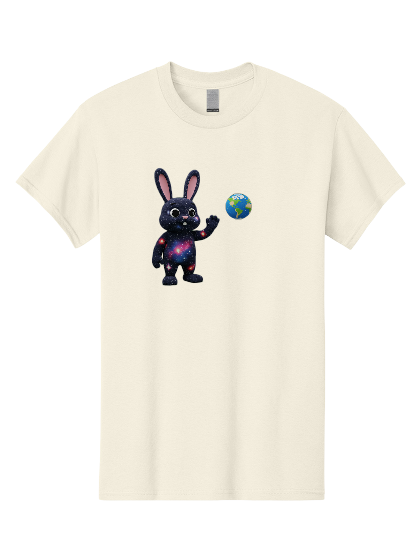 Galaxy-Bunny-2 Men'S Graphic Tee, 100% Cotton, Comfortable Casual Summer Wear, Machine Washable, Vintage Camera, Old Camera, Antique Camera, Black Camera, Classic Photography, Photography Equipment, Nostalgic Device, Film Camera, Camera Art Bai014