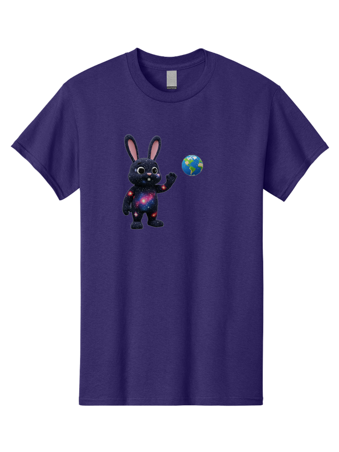 Galaxy-Bunny-2 Men'S Graphic Tee, 100% Cotton, Comfortable Casual Summer Wear, Machine Washable, Vintage Camera, Old Camera, Antique Camera, Black Camera, Classic Photography, Photography Equipment, Nostalgic Device, Film Camera, Camera Art Bai014
