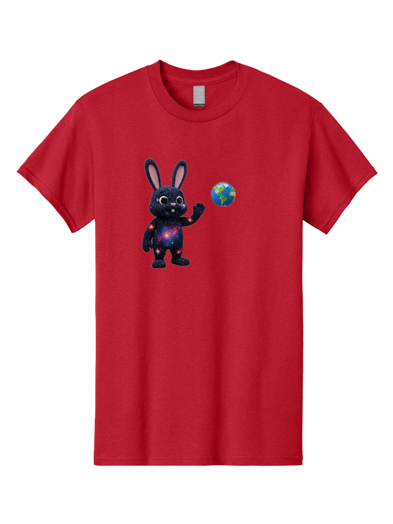 Galaxy-Bunny-2 Men'S Graphic Tee, 100% Cotton, Comfortable Casual Summer Wear, Machine Washable, Vintage Camera, Old Camera, Antique Camera, Black Camera, Classic Photography, Photography Equipment, Nostalgic Device, Film Camera, Camera Art Bai014