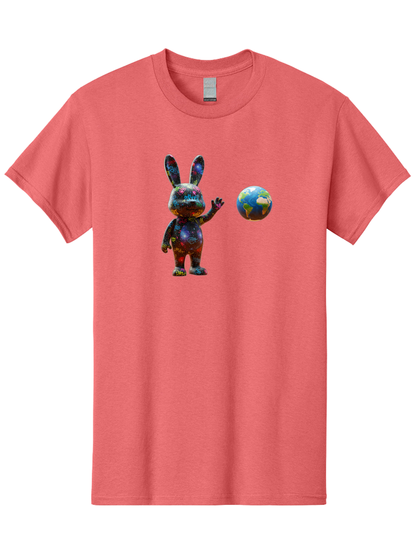 Galaxy-Bunny-3 Men'S Graphic Tee, 100% Cotton, Comfortable Casual Summer Wear, Machine Washable, Vintage Camera, Old Camera, Antique Camera, Black Camera, Classic Photography, Photography Equipment, Nostalgic Device, Film Camera, Camera Art Bai015