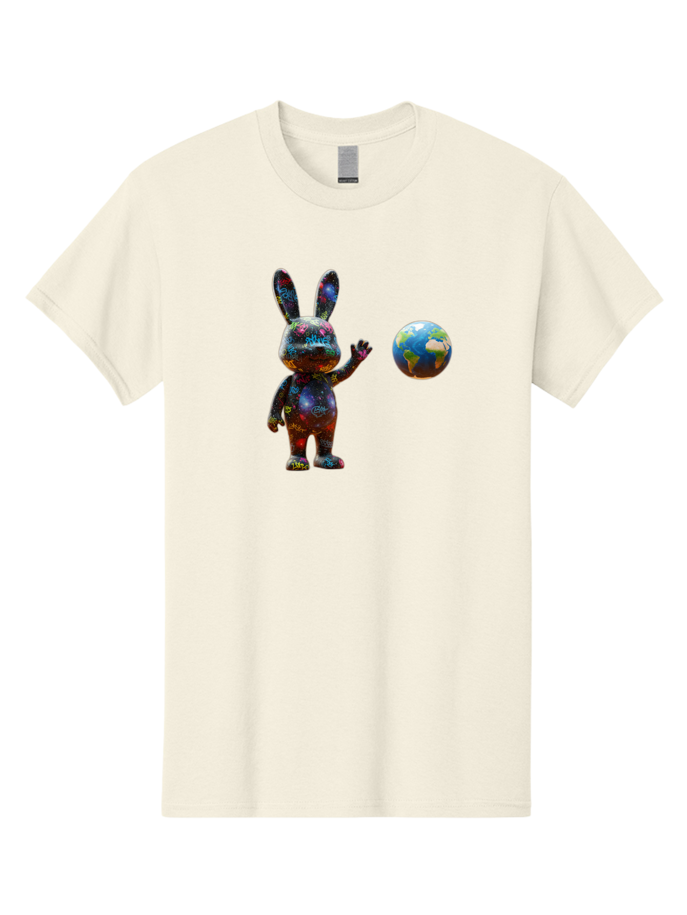Galaxy-Bunny-3 Men'S Graphic Tee, 100% Cotton, Comfortable Casual Summer Wear, Machine Washable, Vintage Camera, Old Camera, Antique Camera, Black Camera, Classic Photography, Photography Equipment, Nostalgic Device, Film Camera, Camera Art Bai015