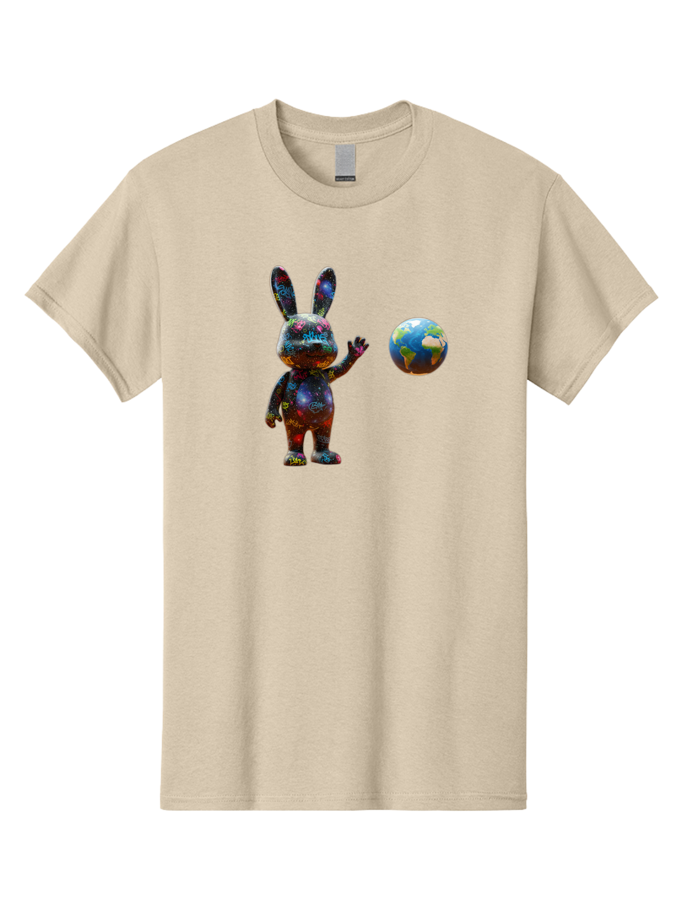 Galaxy-Bunny-3 Men'S Graphic Tee, 100% Cotton, Comfortable Casual Summer Wear, Machine Washable, Vintage Camera, Old Camera, Antique Camera, Black Camera, Classic Photography, Photography Equipment, Nostalgic Device, Film Camera, Camera Art Bai015