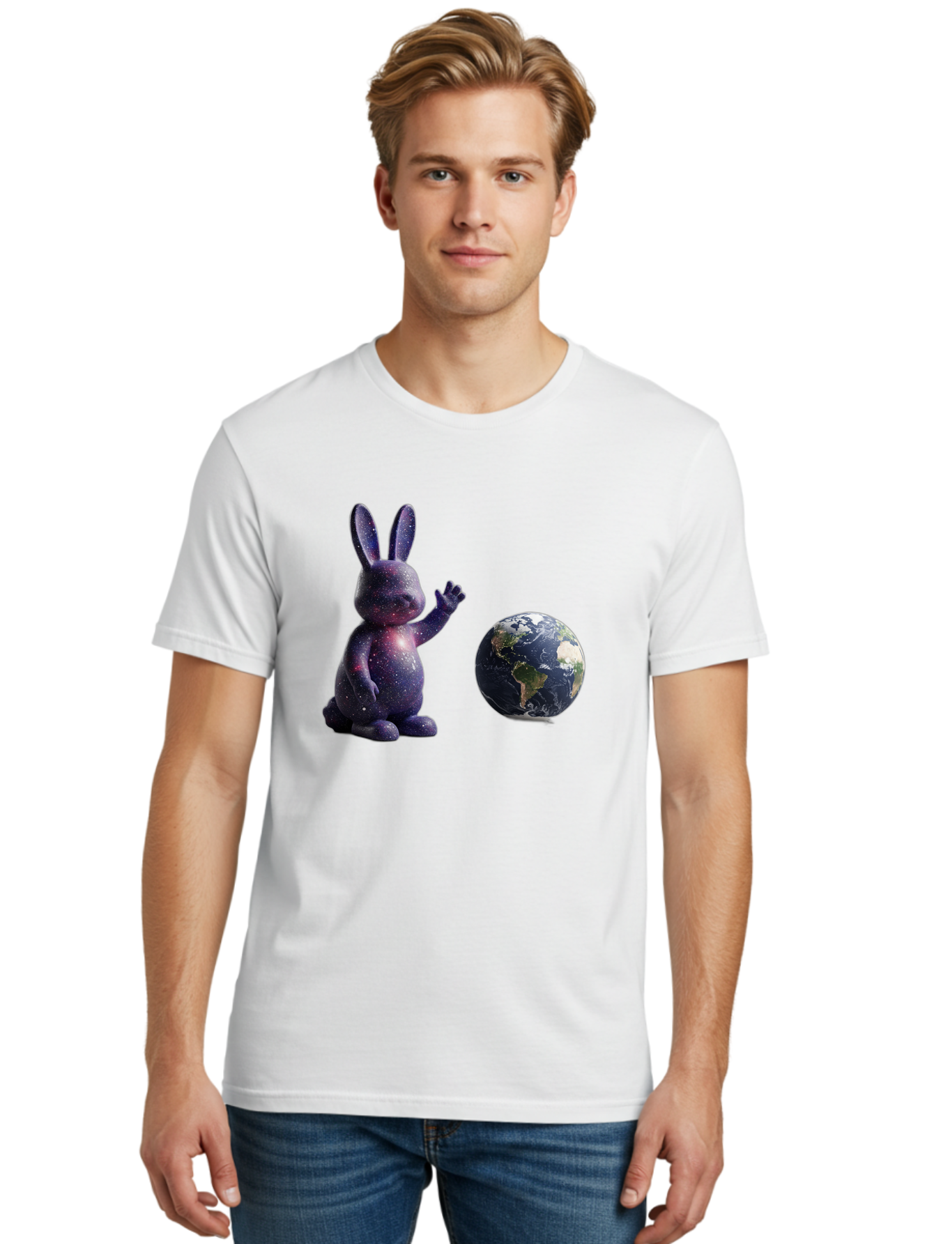 Galaxy-Bunny-6 Men'S Graphic Tee, 100% Cotton, Comfortable Casual Summer Wear, Machine Washable, Vintage Camera, Old Camera, Antique Camera, Black Camera, Classic Photography, Photography Equipment, Nostalgic Device, Film Camera, Camera Art Bai018