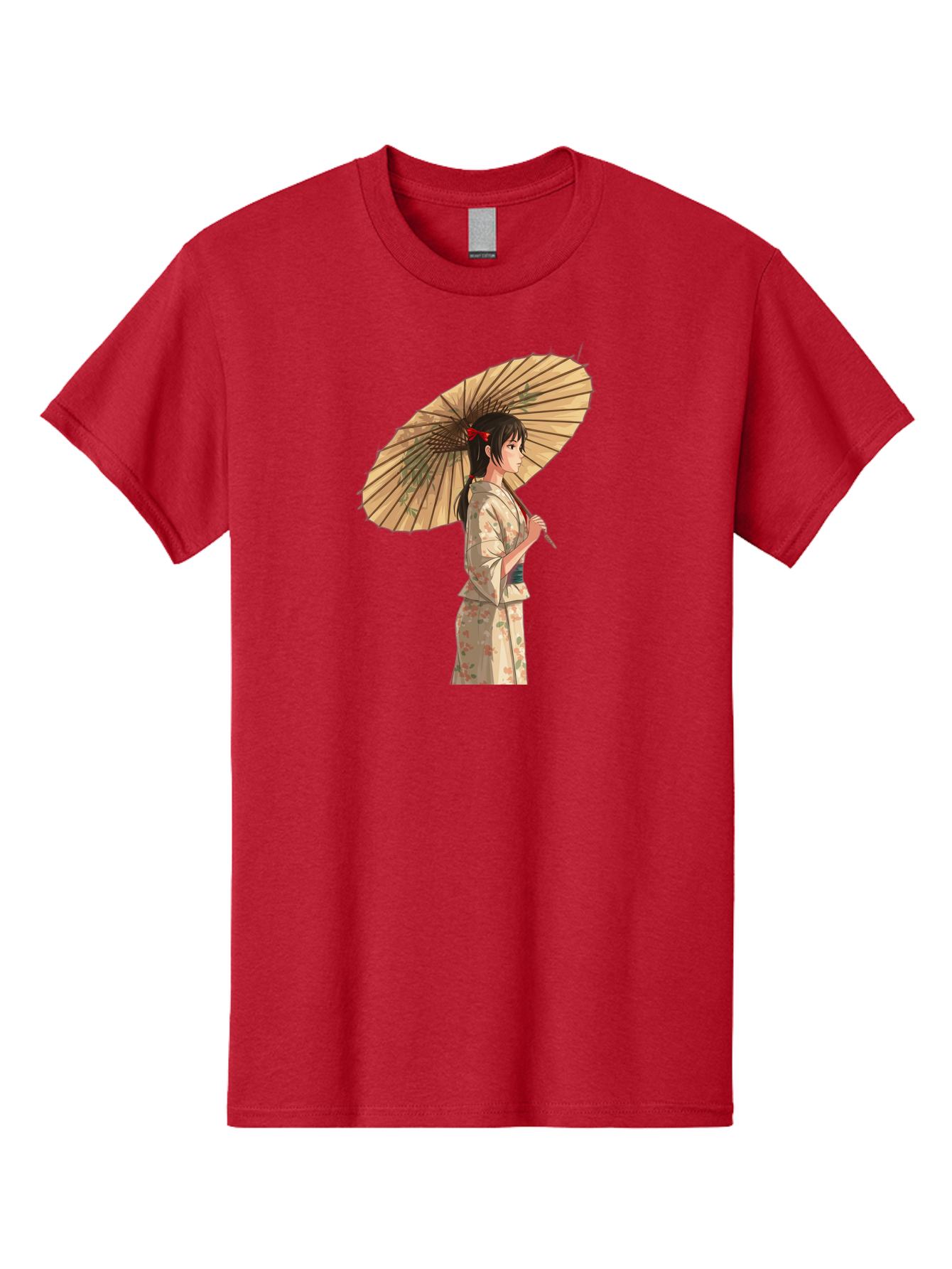 Geisha-With-Parasol Men'S Graphic Tee, 100% Cotton, Comfortable Casual Summer Wear, Machine Washable, Vintage Camera, Old Camera, Antique Camera, Black Camera, Classic Photography, Photography Equipment, Nostalgic Device, Film Camera, Bai023