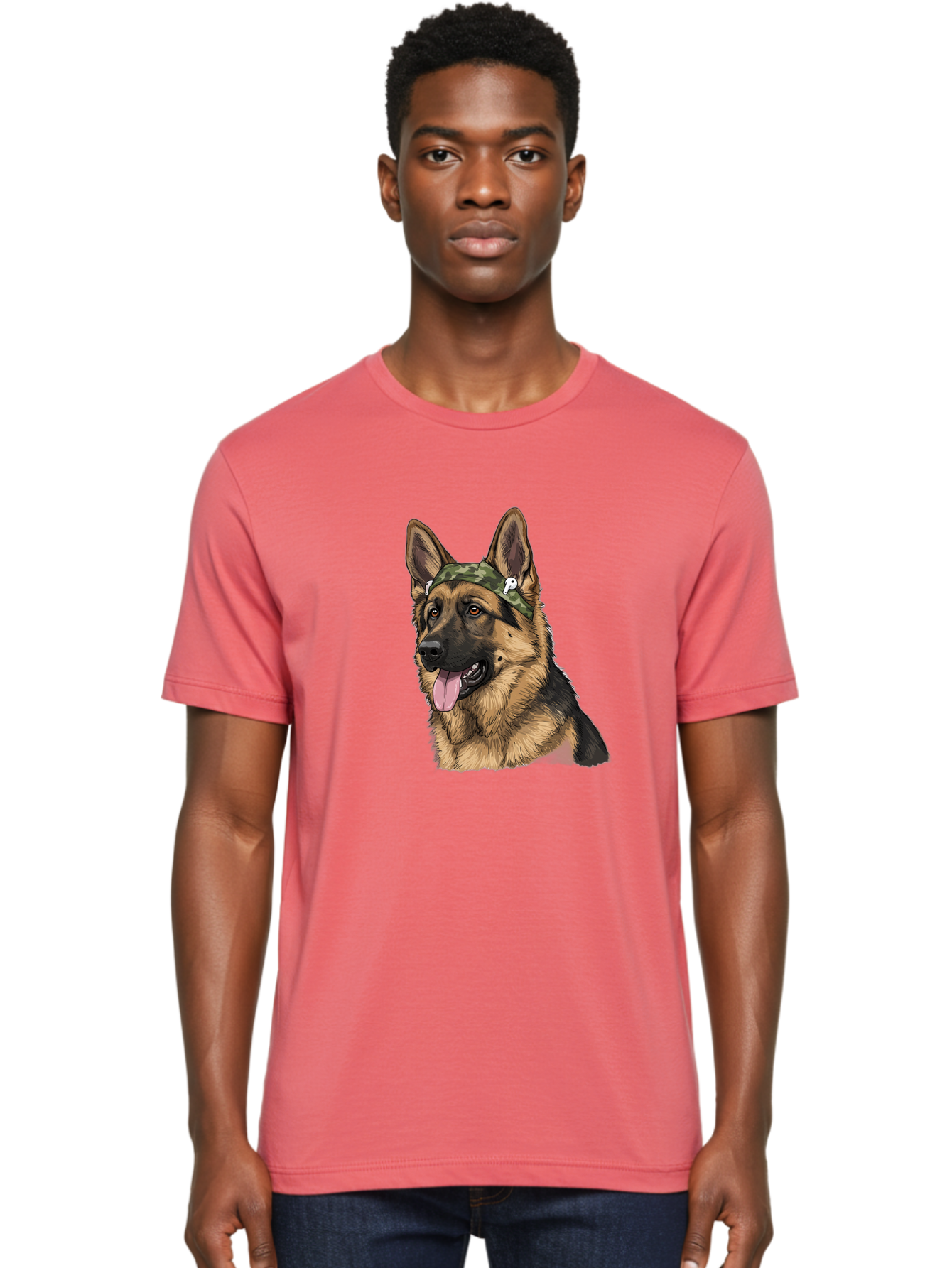 German-Shepherd Men'S Graphic Tee, 100% Cotton, Comfortable Casual Summer Wear, Machine Washable, Vintage Camera, Old Camera, Antique Camera, Black Camera, Classic Photography, Photography Equipment, Nostalgic Device, Film Camera, Camera Art Bai024