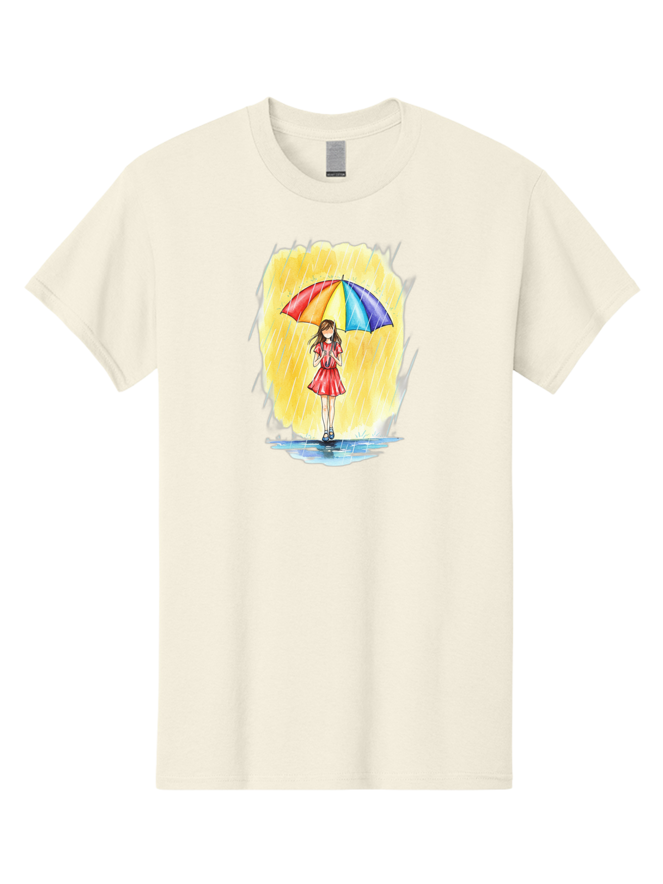 Girl-In-Red-Dress-With-Rainbow-Umbrella Men'S Graphic Tee, 100% Cotton, Comfortable Casual Summer Wear, Machine Washable, Vintage Camera, Old Camera, Antique Camera, Black Camera, Classic Photography, Photography Equipment, Nostalgic Device, Bai027