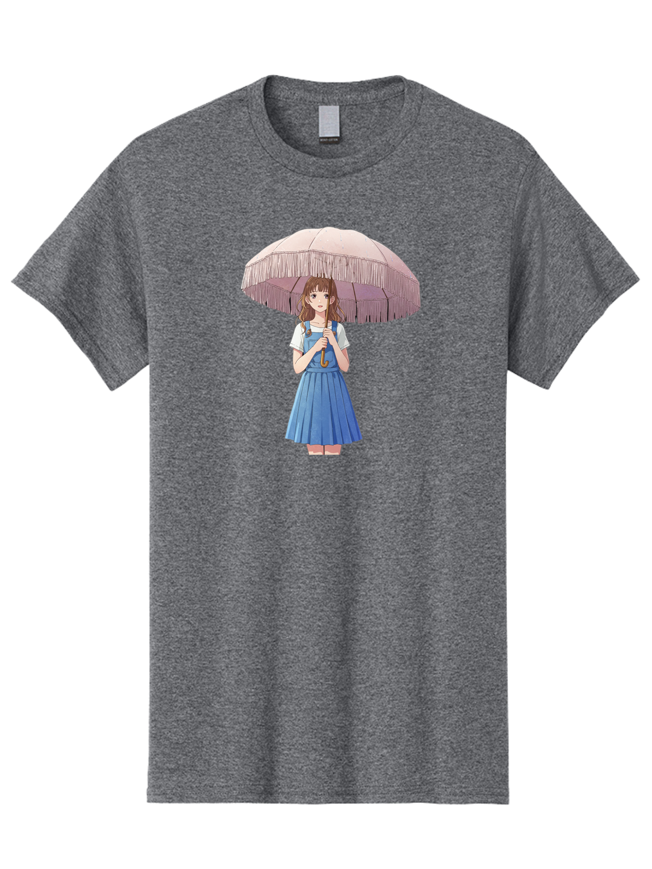 Girl-With-Parasol-2 Men'S Graphic Tee, 100% Cotton, Comfortable Casual Summer Wear, Machine Washable, Vintage Camera, Old Camera, Antique Camera, Black Camera, Classic Photography, Photography Equipment, Nostalgic Device, Film Camera, Bai031